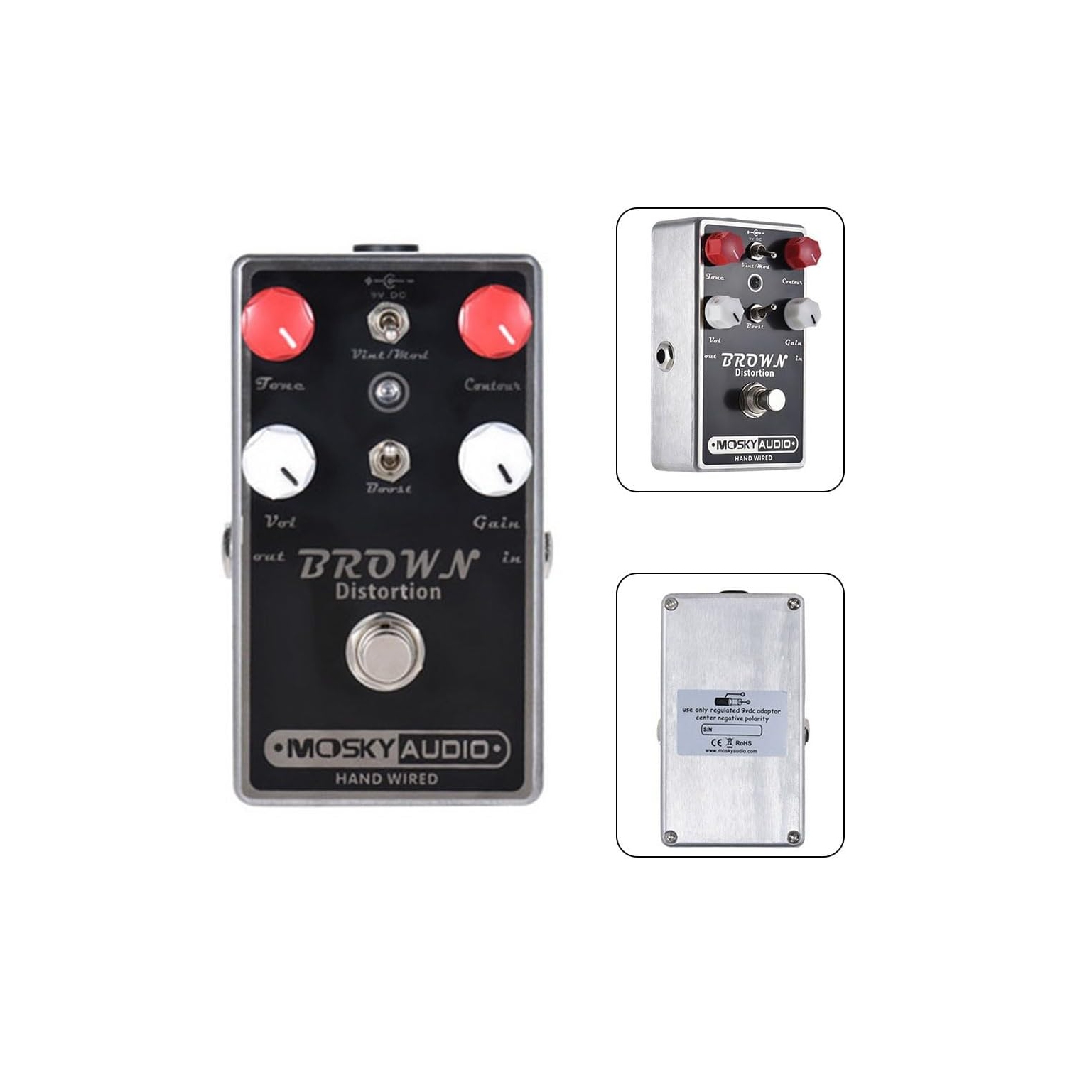 Dual-mode gain guitar effects pedal | Vintage/modern tone switching | Four-knob precision control | Full metal body