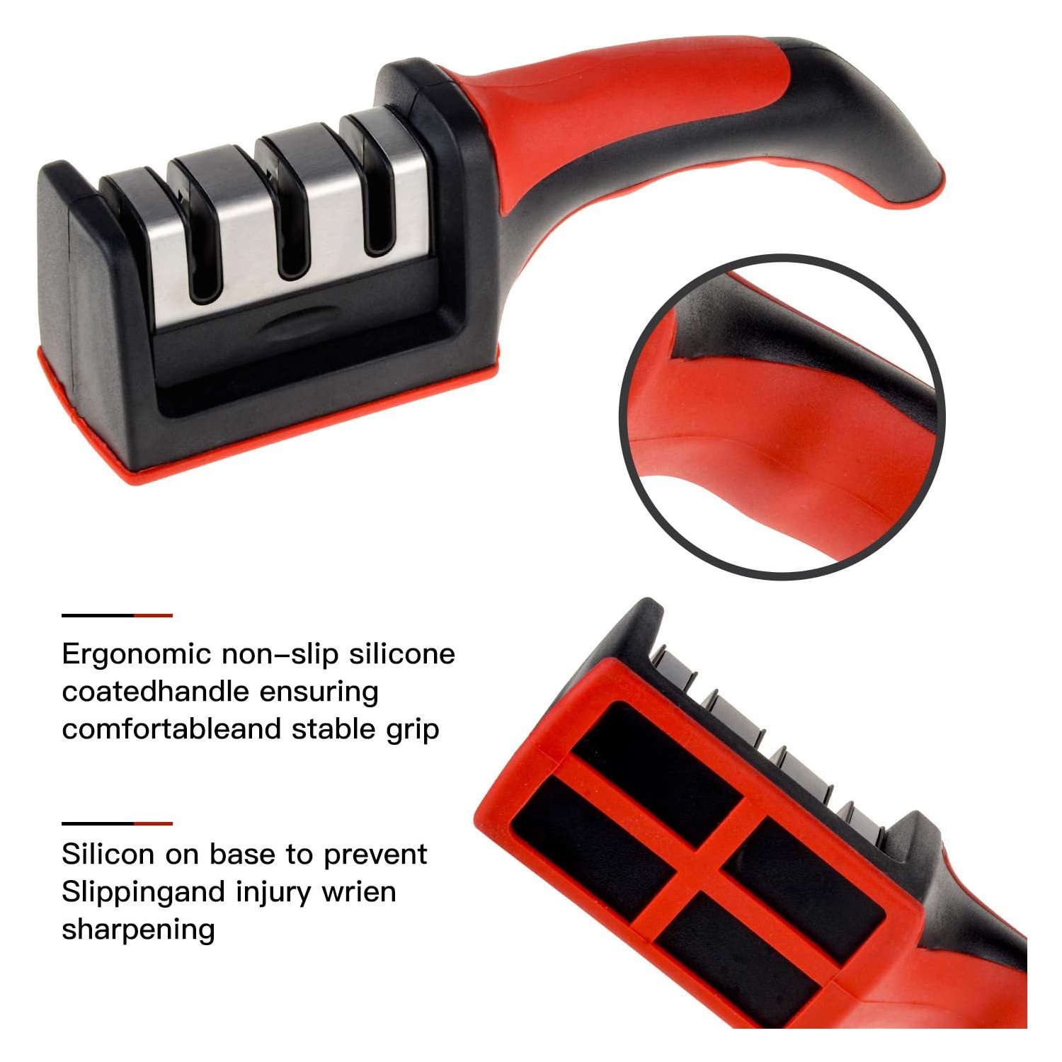 Affûteur de couteaux domestique multifonction, couteau rapide et ciseaux, pierre d'affûtage, affûteur en acier inoxydable au tungstène, outil de