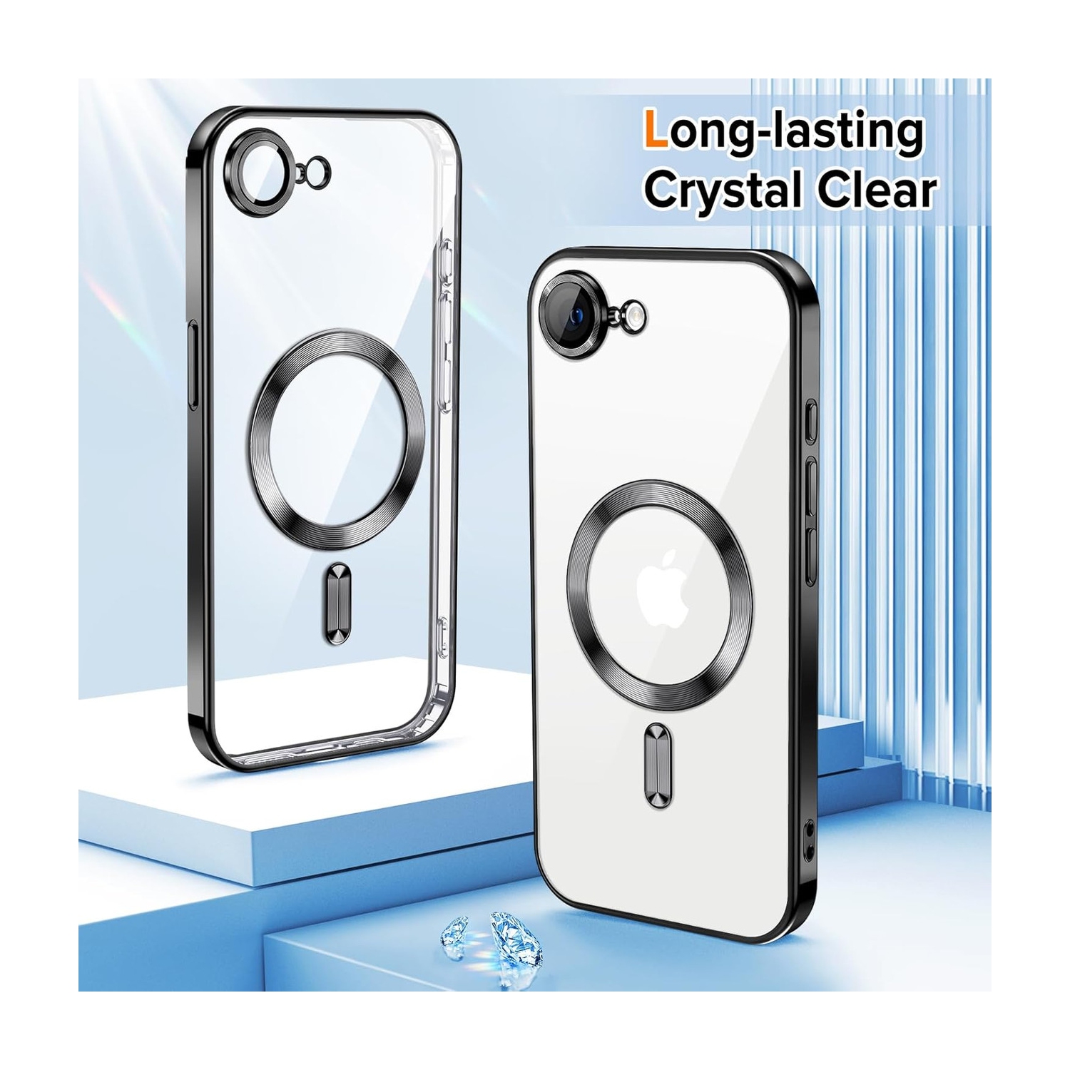 [CS] Étui magnétique en TPUR hybride avec MagSafe pour iPhone 16e, noir