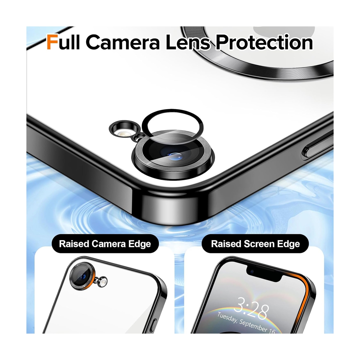 [CS] Étui magnétique en TPUR hybride MagSafe Couverture arrière pour iPhone 16e, vert