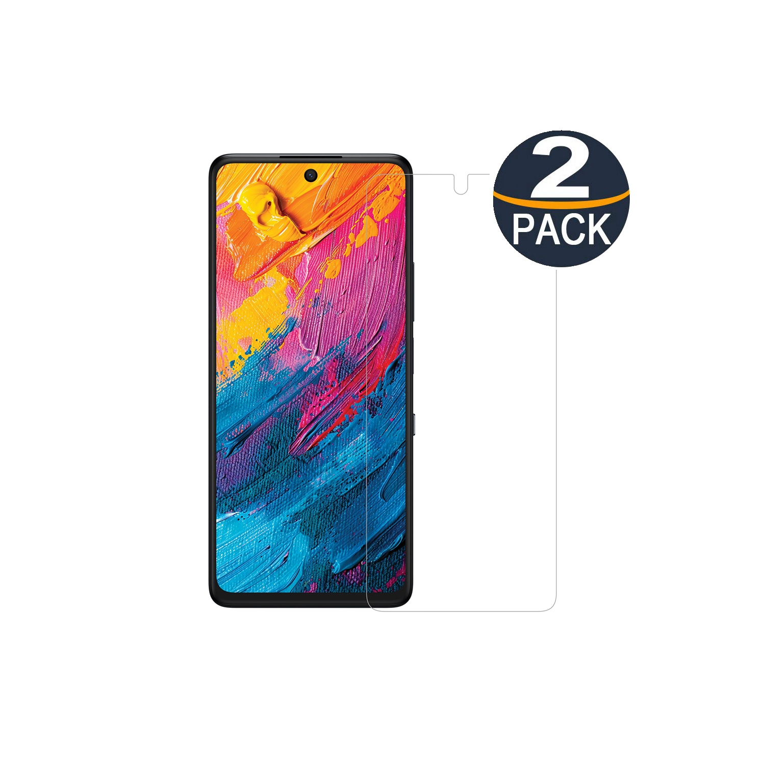 [2 Packs] Protecteur d'écran en verre trempé Premium de CSmart pour 60 XE NxtPaper 5G de TCL, étui et sans bulles