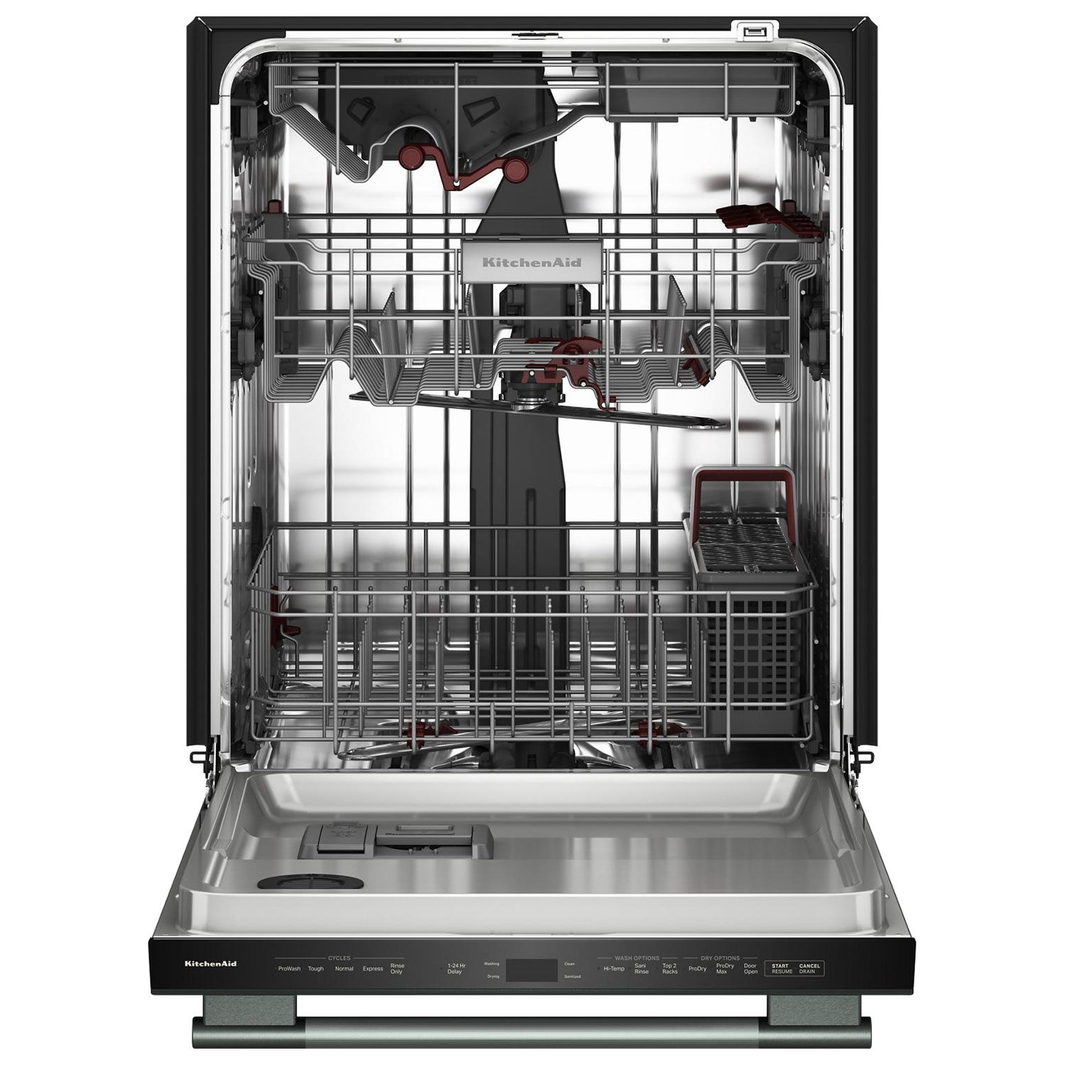 KitchenAid 24" 44dB Built-In Dishwasher w/ Stainless Steel Tub & Third Rack - Juniper