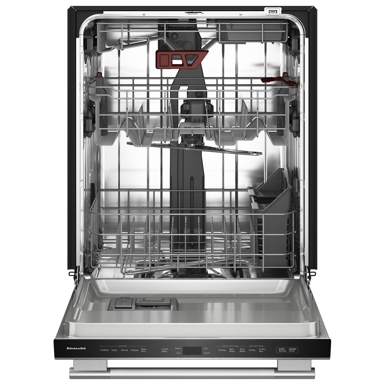KitchenAid 24" 41dB Built-In Dishwasher w/ Stainless Steel Tub & Third Rack - Stainless
