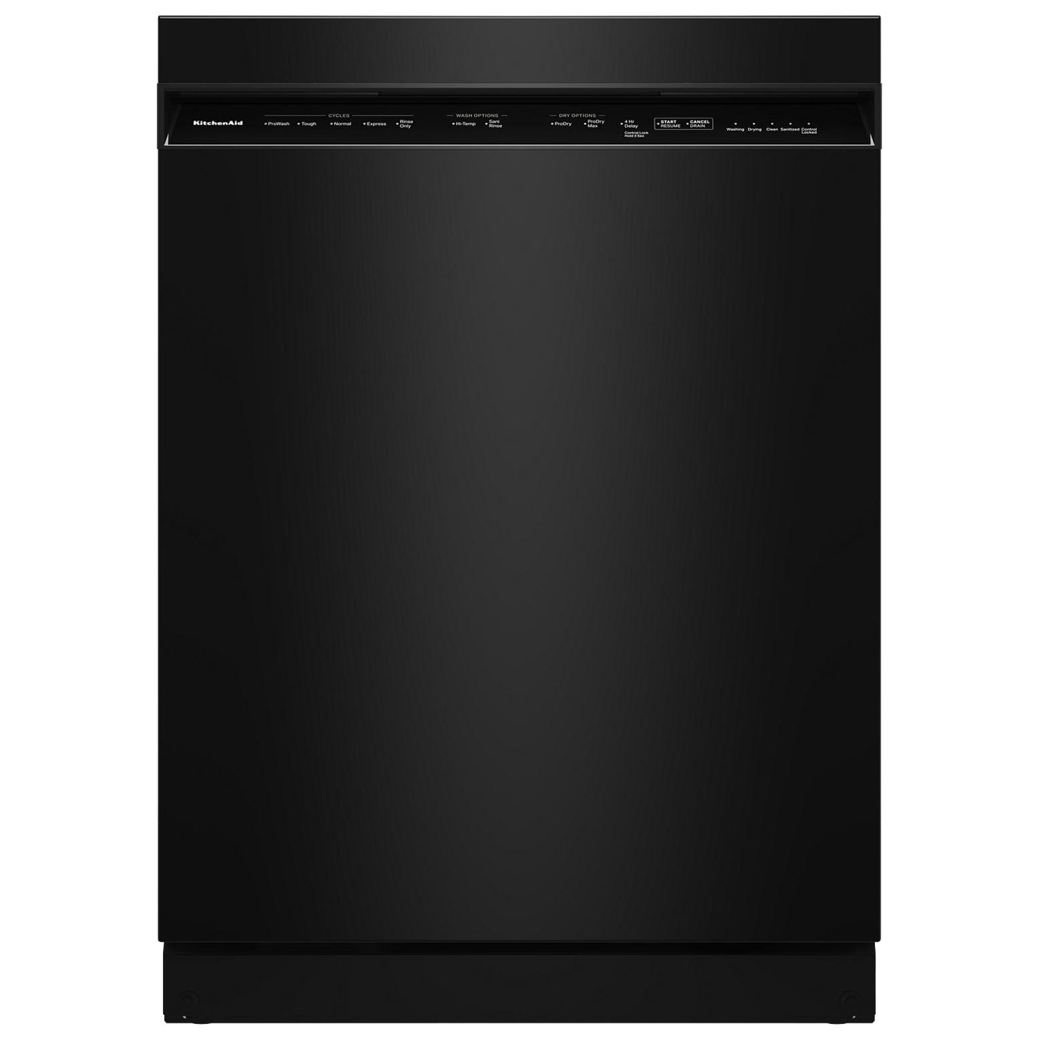 Lave-vaisselle encastrable 24 po et 47 dB avec cuve en inox et troisième panier de KitchenAid- Noir