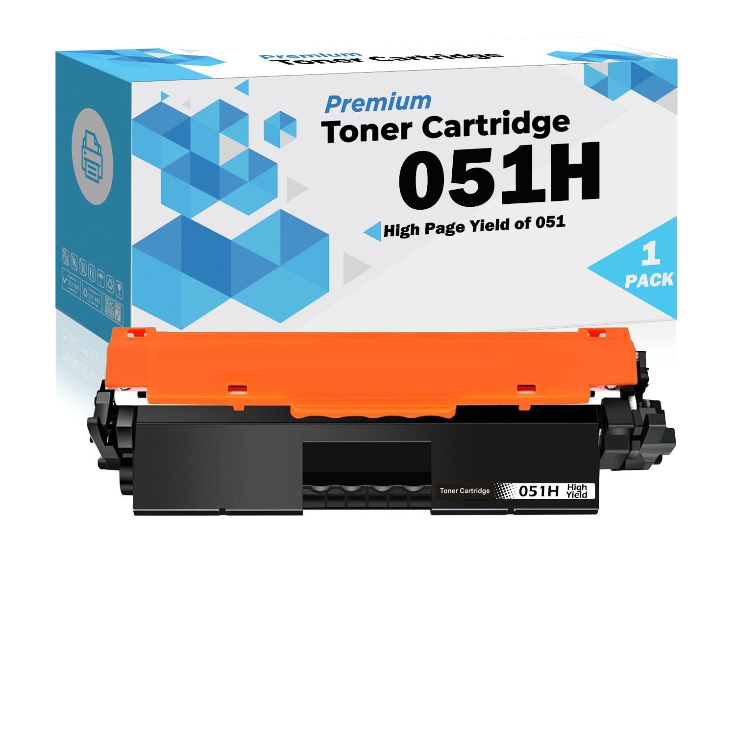 Ultra Toner® Compatible Canon 051 Toner Cartridge 051H High Yield Black CRG-051 CRG051 canon051 - ImageClass LBP162dw ImageClass MF264dw ImageClass