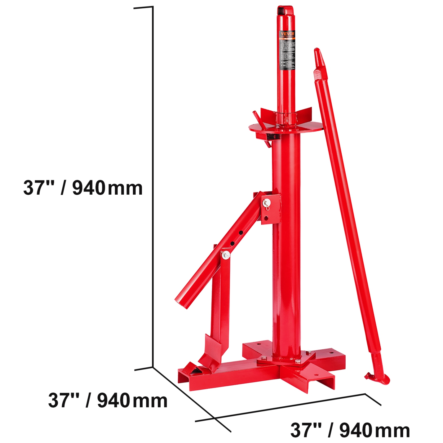 VEVOR Suited 203 - 406 mm Tire Manual Tire Changer, Portable Hand Bead Breaker Mounting Tool, Compatible with Car Truck Trailer, Tire Mounting