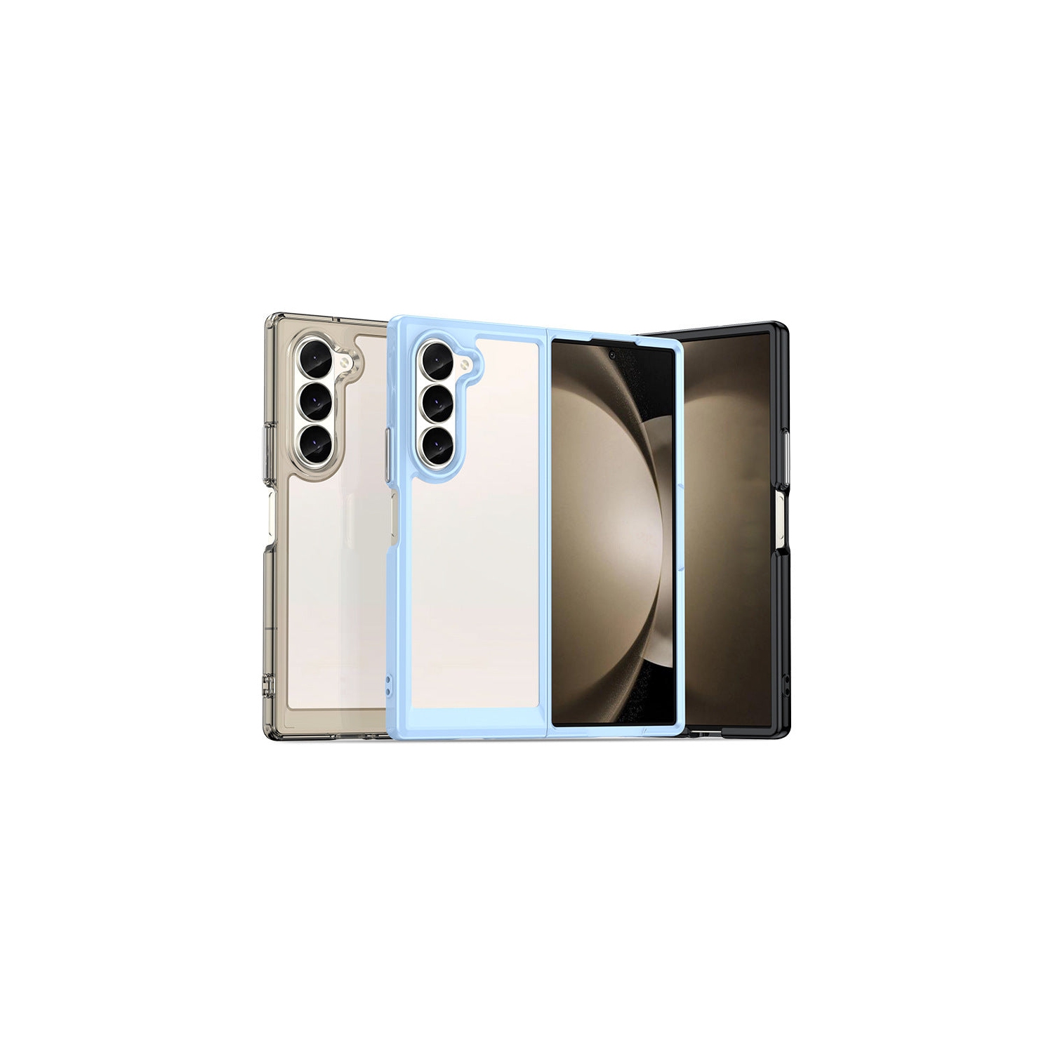 Étui rigide transparent en acrylique Mint de PANDACO pour Galaxy Z Fold6 de Samsung