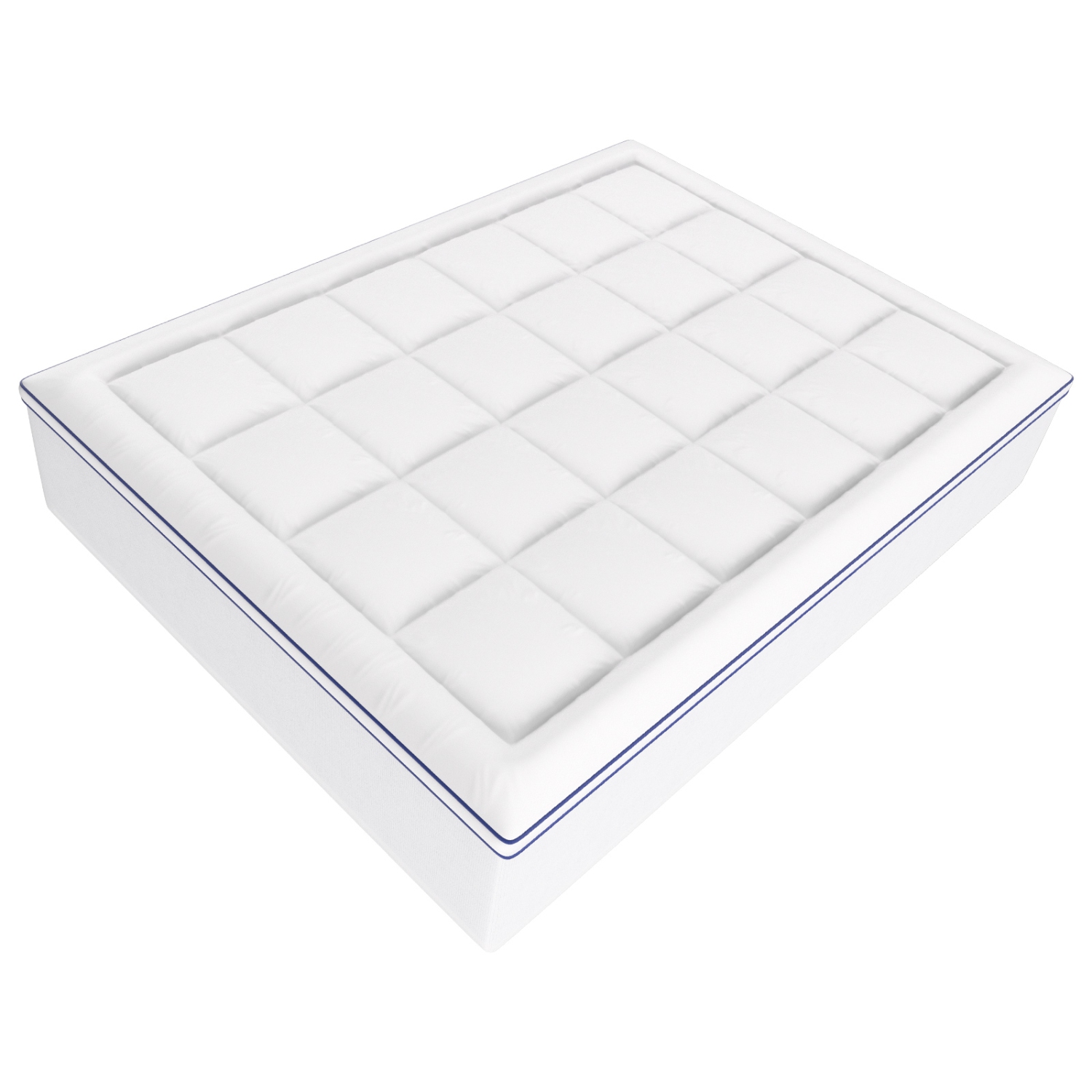 Surmatelas VEVOR 4&nbsp;po épais, grand lit, mousse à mémoire, bourre en fibres, amovible et lavable Conçu de façon ergonomique pour soulager la