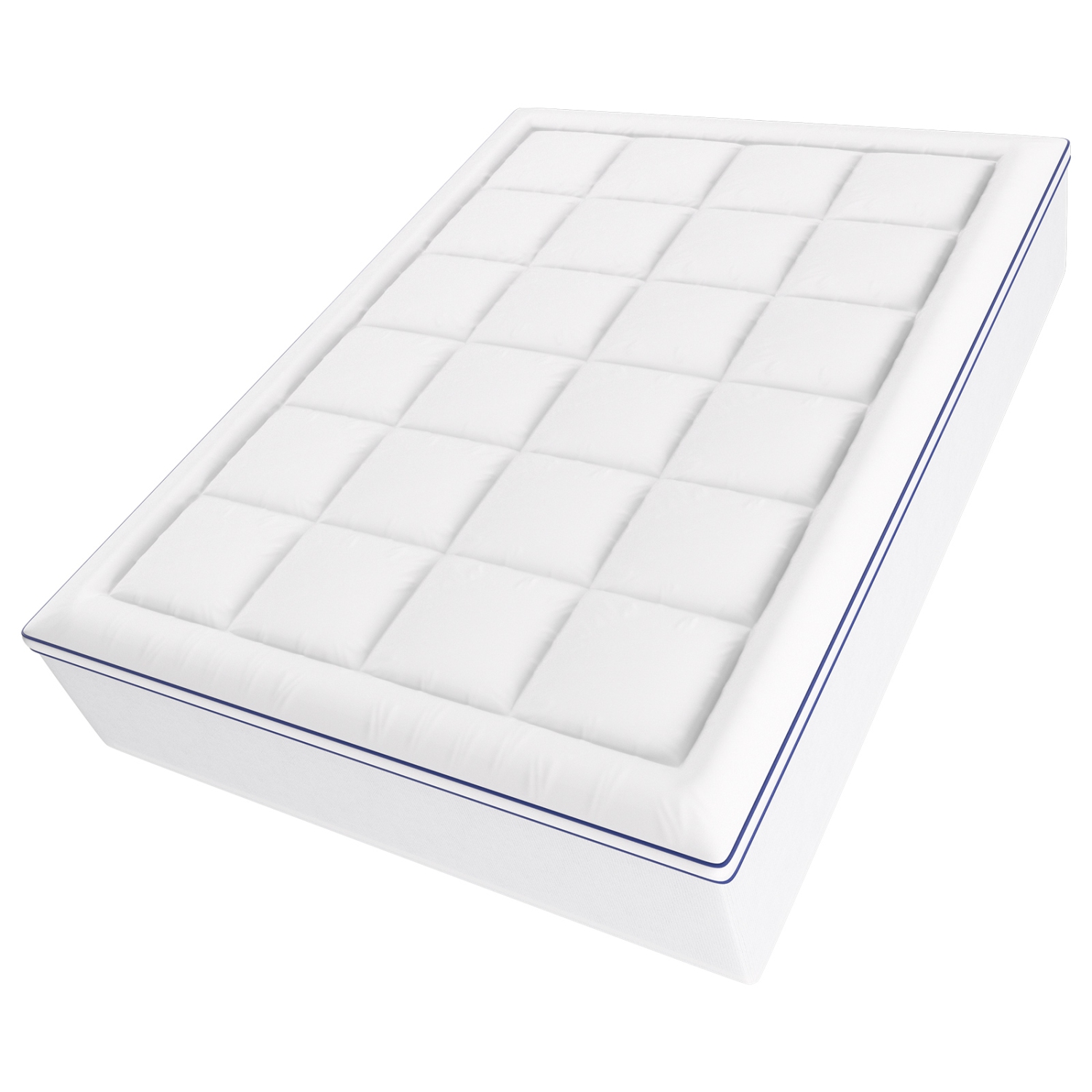 Surmatelas VEVOR 4&nbsp;po épais, grand lit, mousse à mémoire, bourre en fibres, amovible et lavable Conçu de façon ergonomique pour soulager la