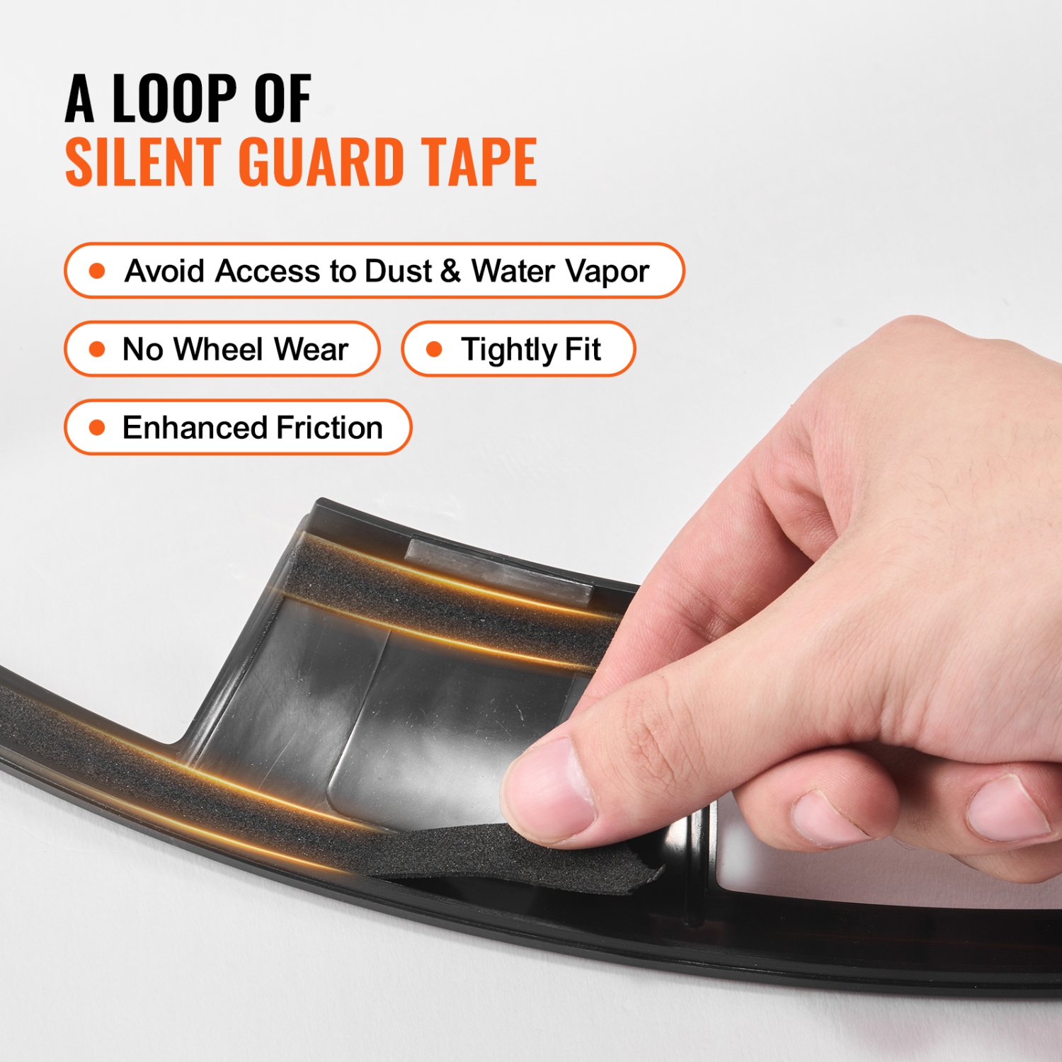 VEVOR 20 in Wheel Rim Cover Hubcaps, Model Y Fully Fit Hubcap with Snap, Guard Tape & Valve Nozzle Hole, ABS & PC Hubcap with Upgraded Buckle, High