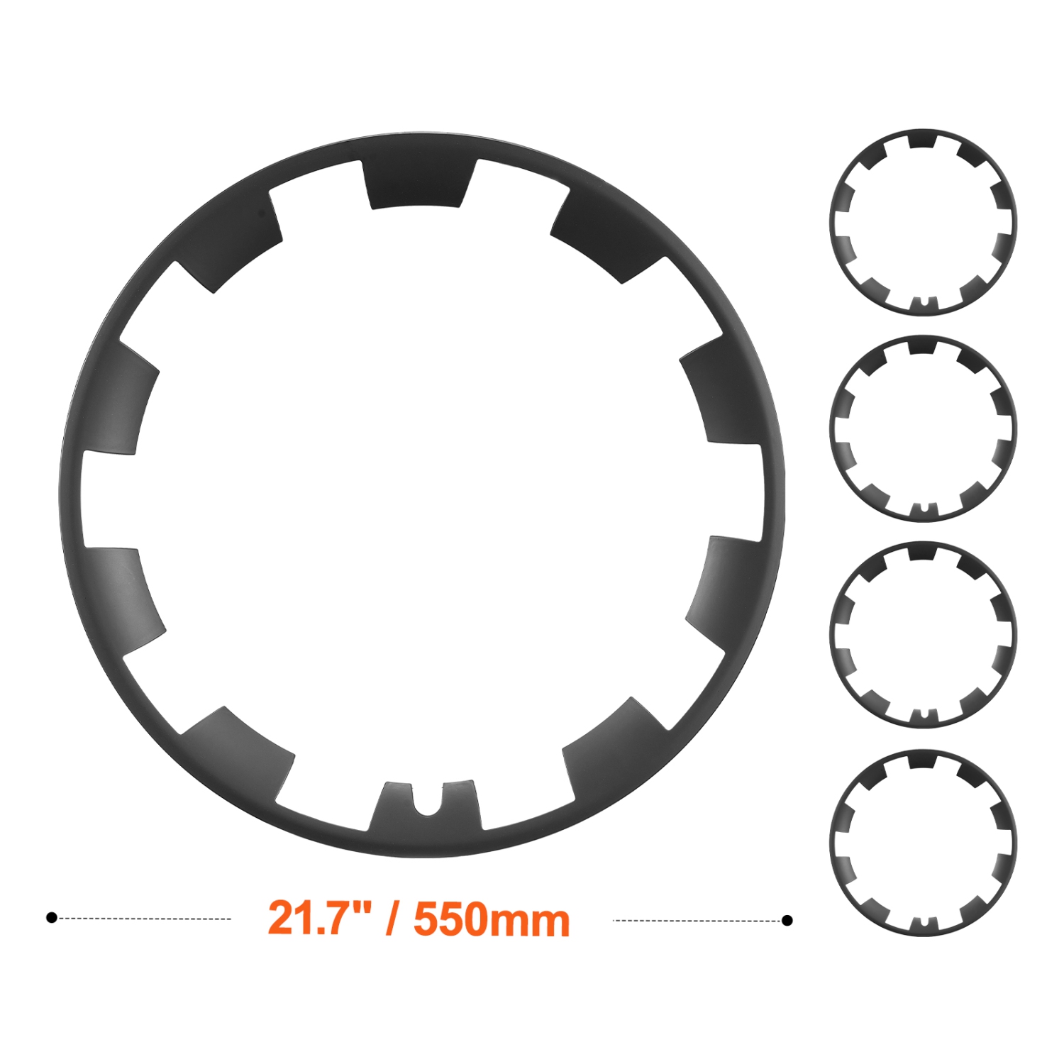 VEVOR 20 in Wheel Rim Cover Hubcaps, Model Y Fully Fit Hubcap with Snap, Guard Tape & Valve Nozzle Hole, ABS & PC Hubcap with Upgraded Buckle, High