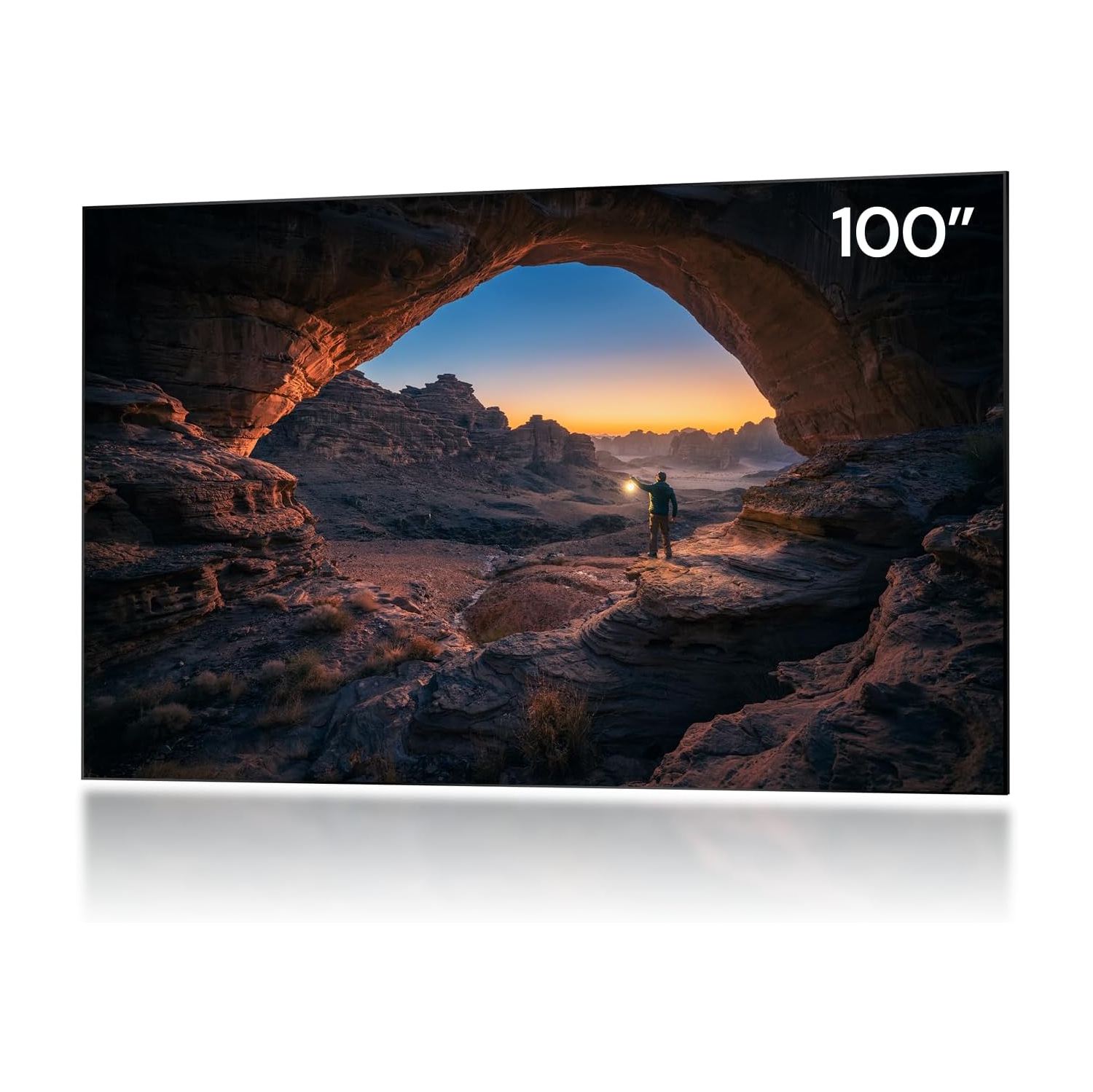 Valerion 100" Fresnel Ambient Light Rejecting Screen, 1.8dB Gain, 85% Ambient Light Resistance, The de-Speckle Design, 16:9 Fixed Frame for Long