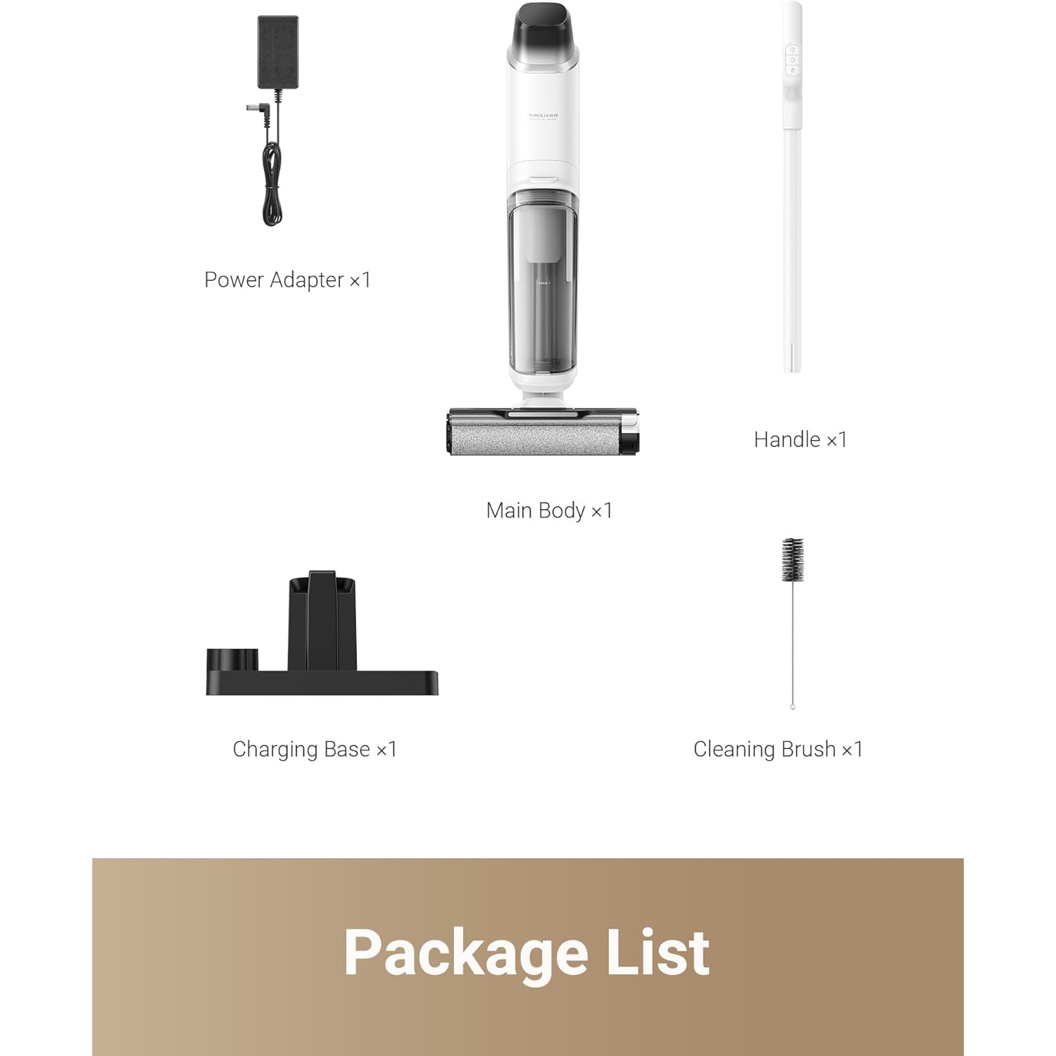 Dreame K10 Pro Wet Dry Vacuum Cleaner, 15KPa Suction Cordless Vacuum Mop, 8.4lbs Lightweight Smart Floor Cleaner with Self-Wash, 30min Runtime, Edge