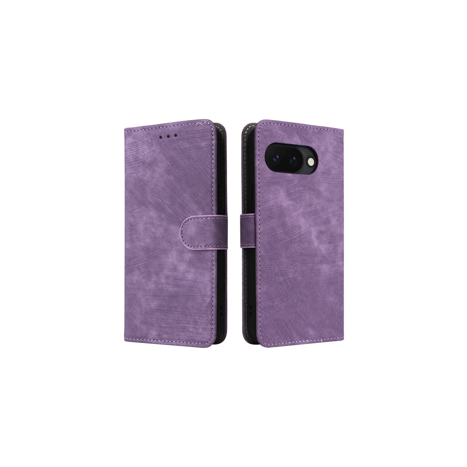 Étui portefeuille violet de PANDACO pour Pixel 9a de Google