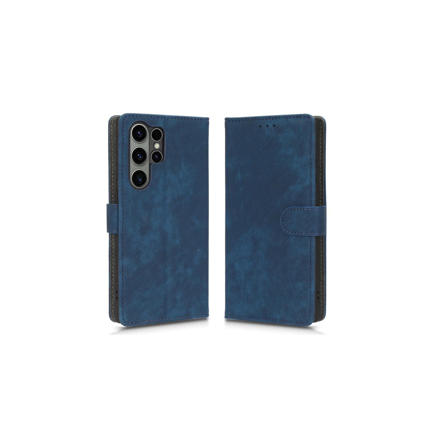 PANDACO Navy Wallet Case for Samsung Galaxy S25 Ultra