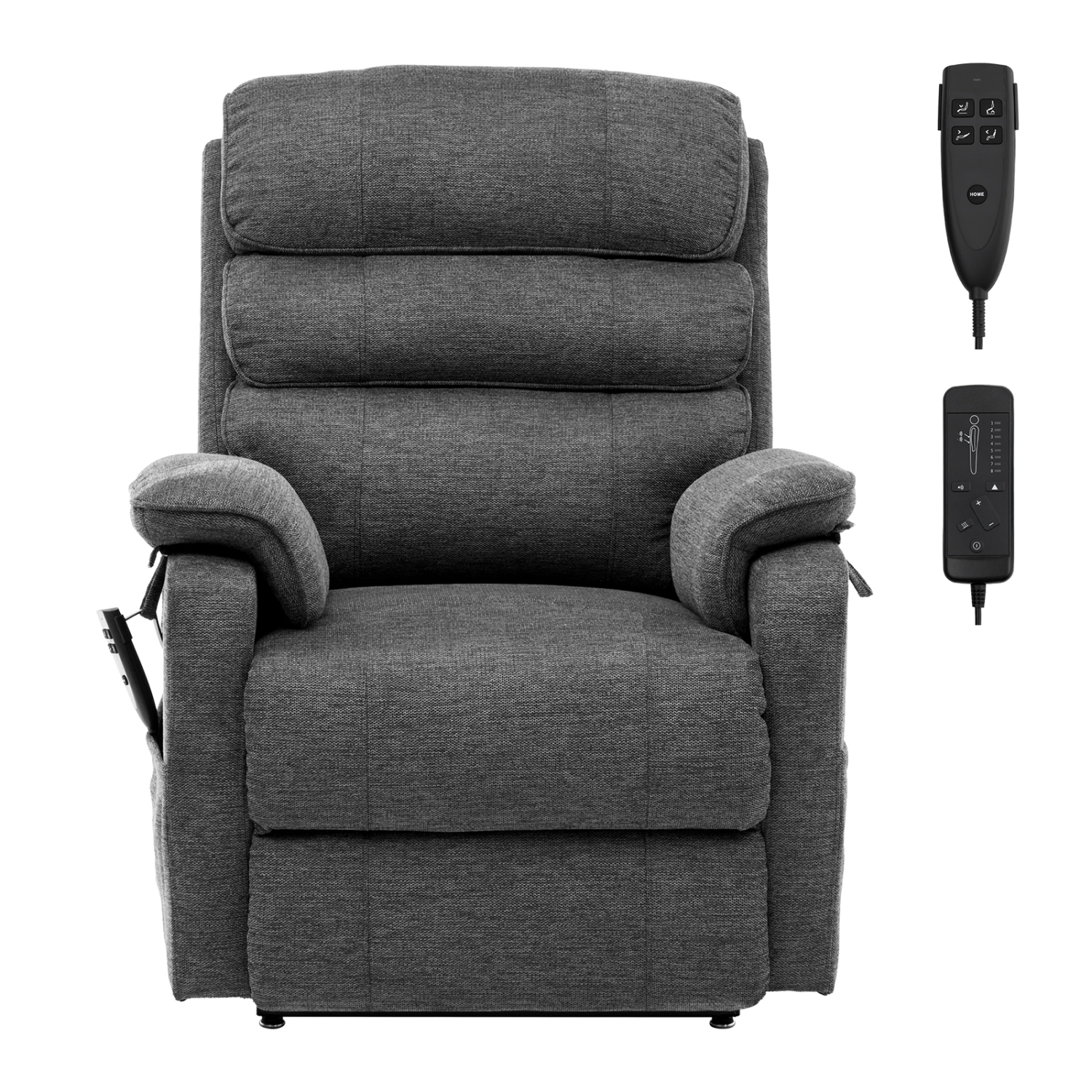 VEVOR Power Lift Recliner Chair, Lift Chair with Heat and Massage, Dual Motor Recliner Chair with 2 Anti-Fall Ropes, Infinite Position Adjustment