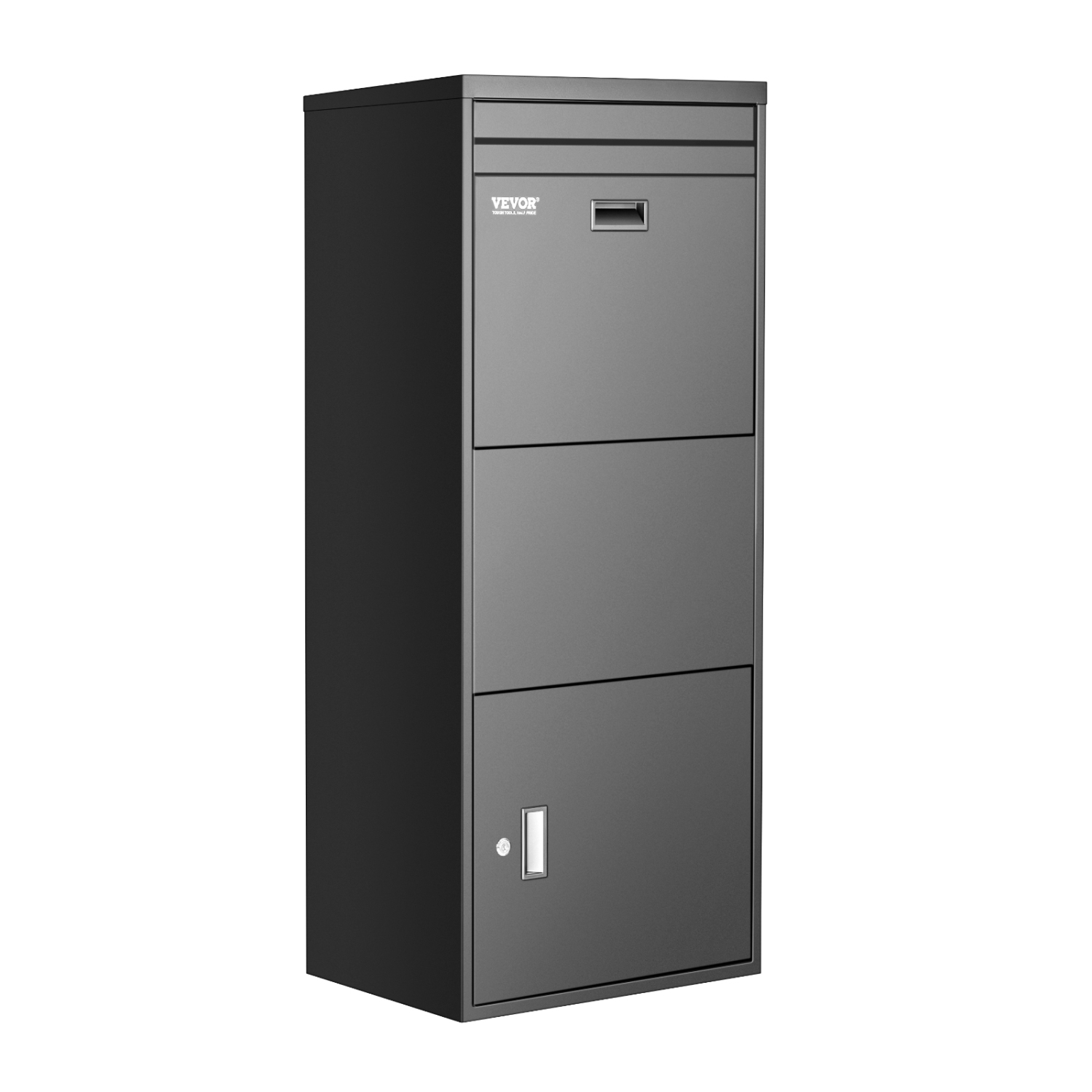 VEVOR Package Delivery Boxes, 47.2 in Mailbox for Parcel with Lock, Galvanized Steel Package Drop Box with Anti-Theft Design, Weather-Resistant