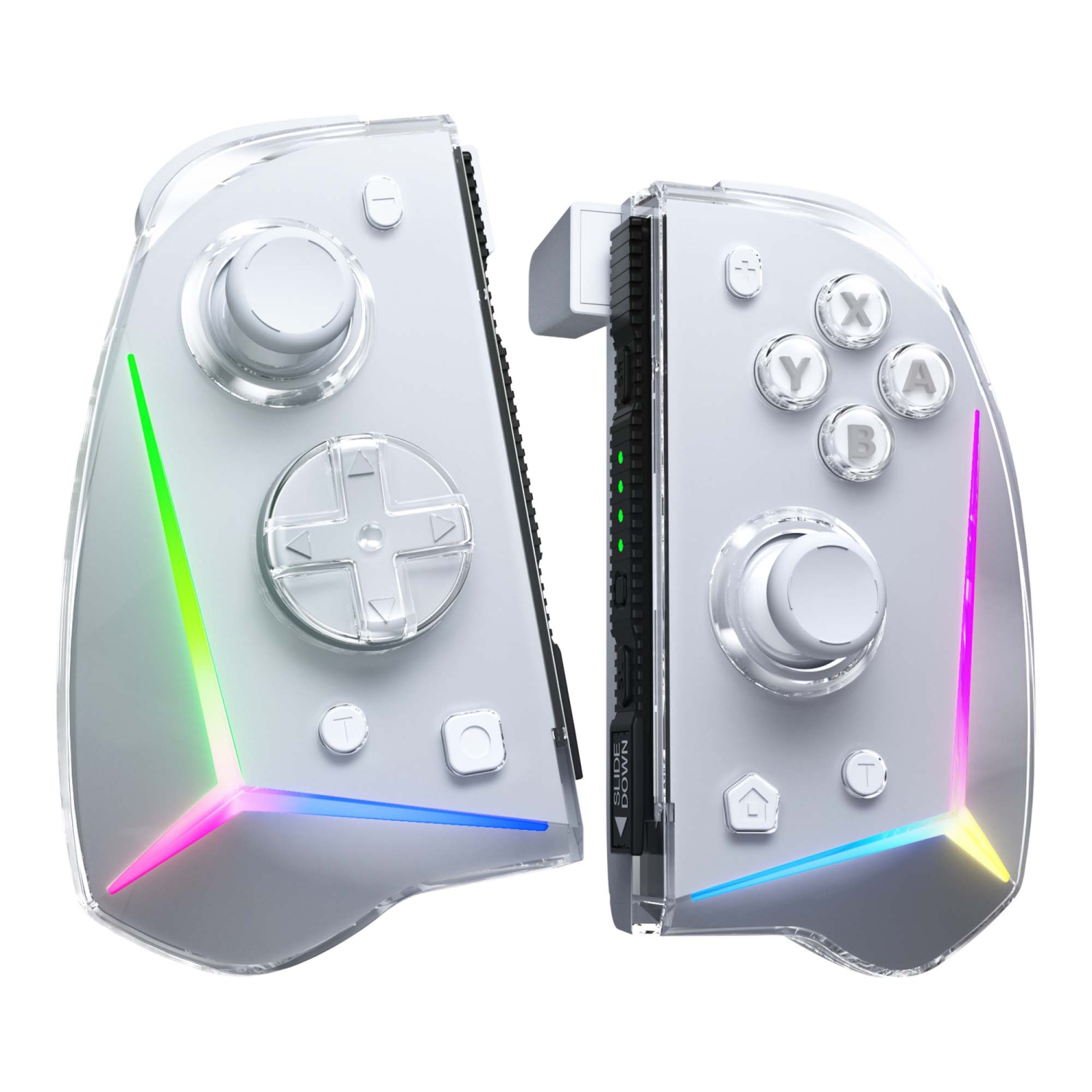 EasySMX S15 L/R Joypad Wireless RGB Controller Compatible with Nintendo Switch/OLED, 6 Axis Gyroscop, Mechanical Hall Effect
