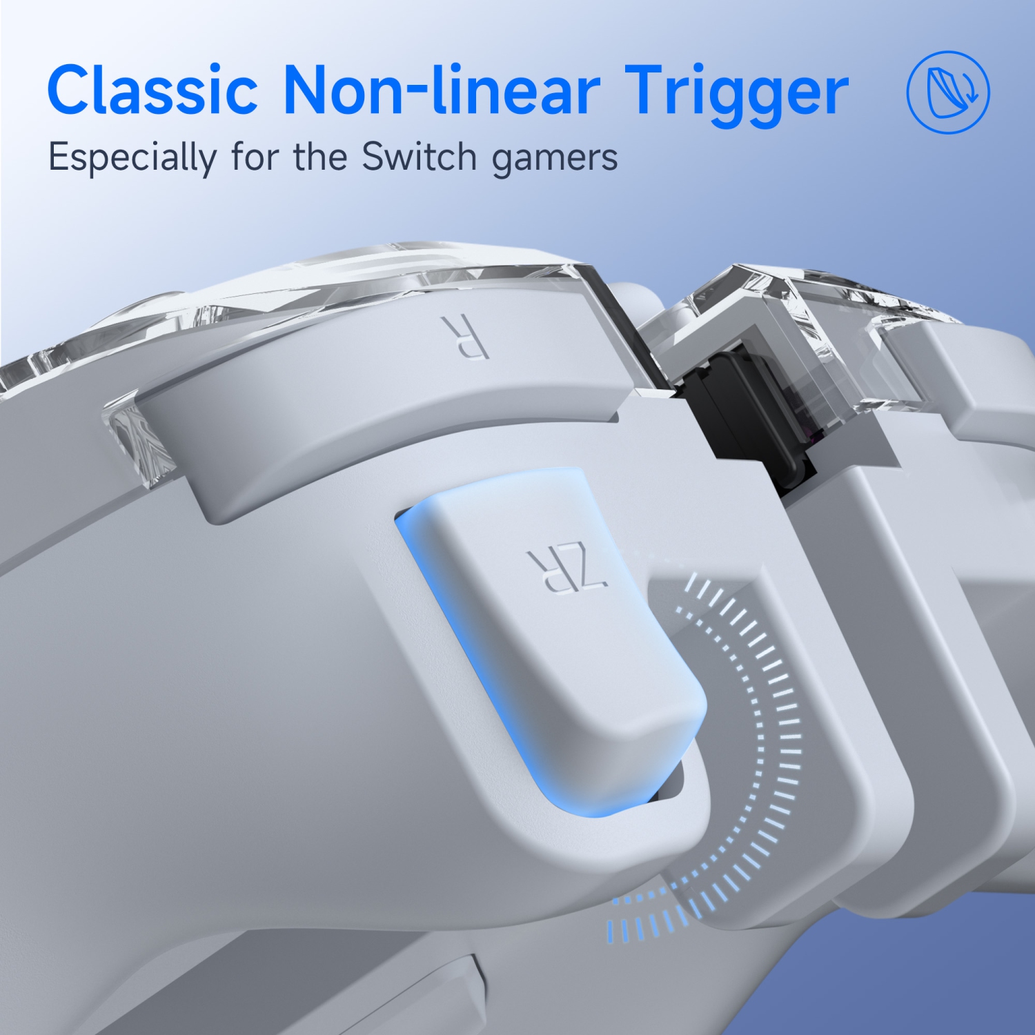 EasySMX S15 L/R Joypad Wireless RGB Controller Compatible with Nintendo Switch/OLED, 6 Axis Gyroscop, Mechanical Hall Effect