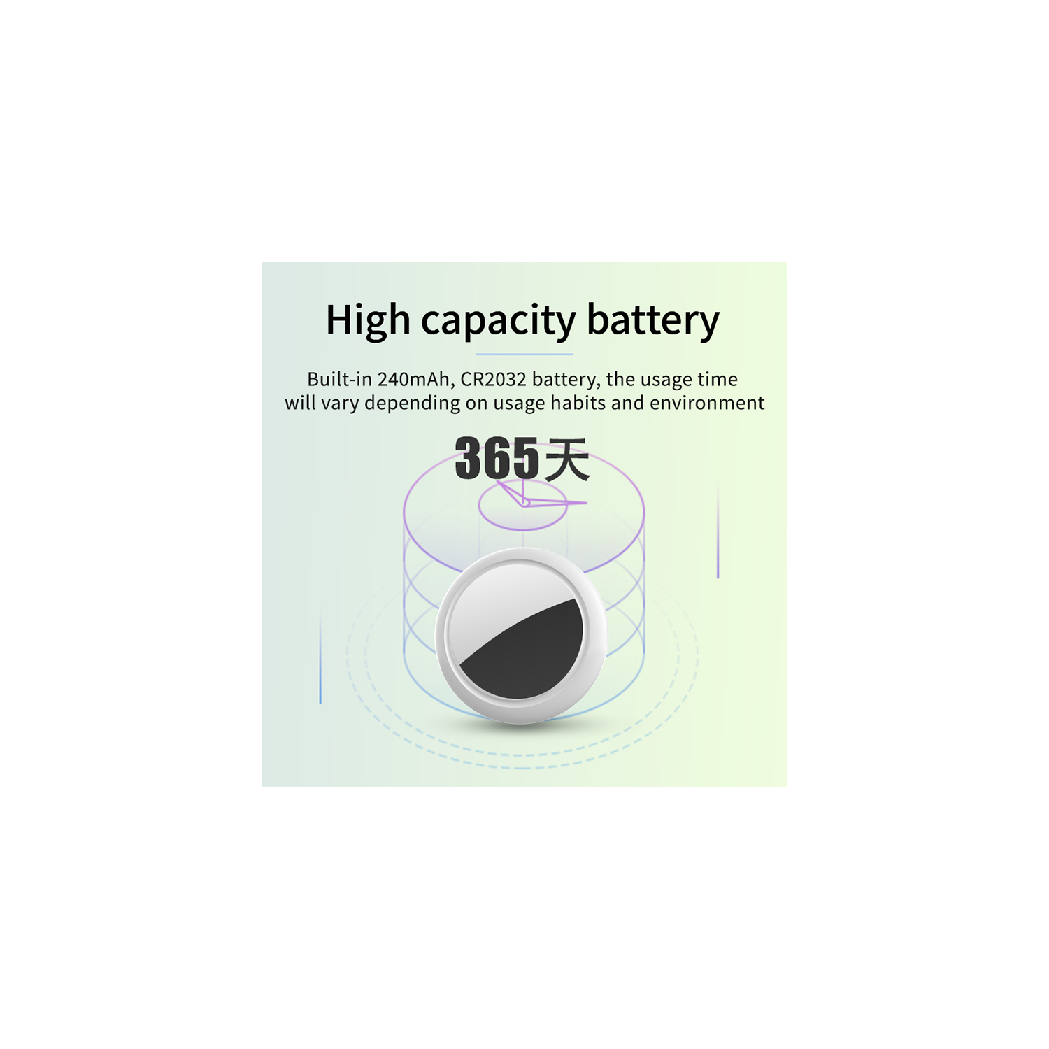 Dispositif anti-perte AirTag, localisateur FindMy, localisateur anti-perte global iOS, GPS - blanc