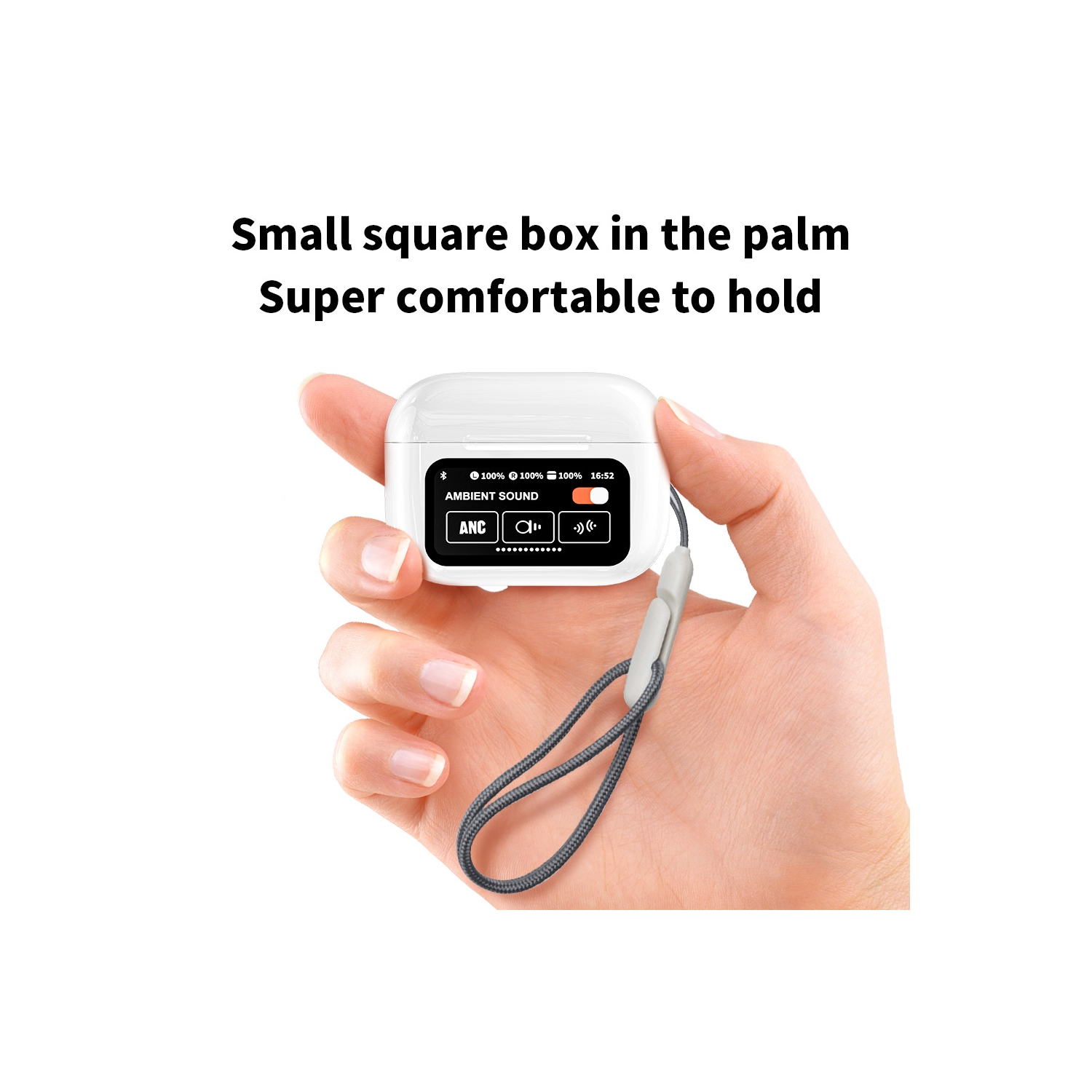 Casque d'écoute sans fil Bluetooth A9pro - Très longue autonomie batterie intra-auriculaire écran couleur, écran numérique, écran tactile, casque de