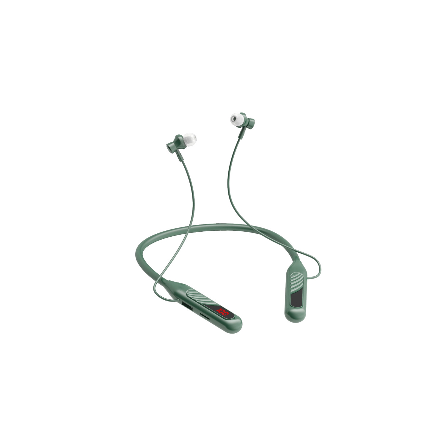 Oreillette sans fil Bluetooth, serre-nuque sport BT-8, compatible avec les cartes, grande capacité de batterie, affichage numérique, Suppression du