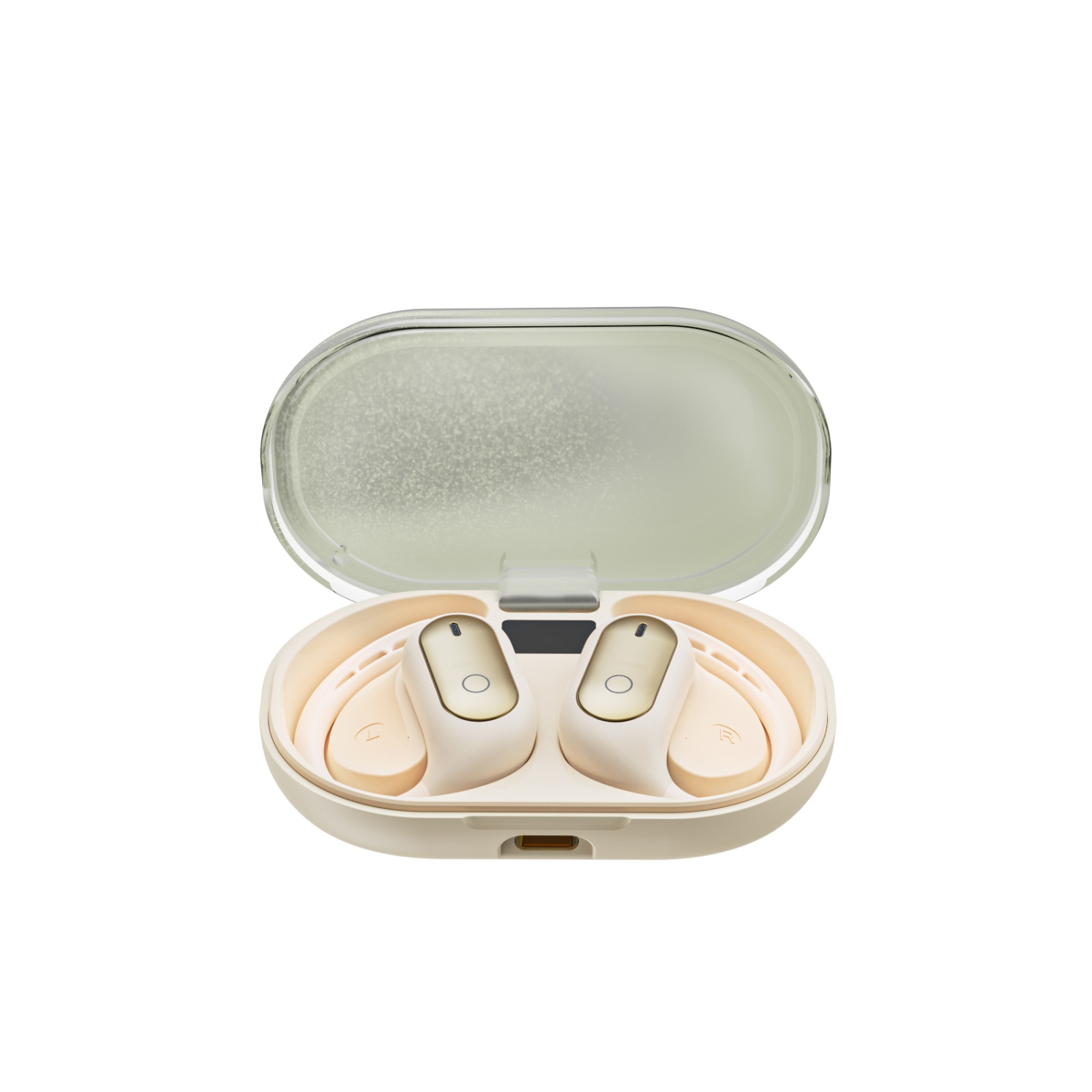 Nouveau casque d'écoute Bluetooth lumineux Quicksand XG23PRO, casque d'écoute Bluetooth 5,4 intelligent à traduction sans fil à crochet d'oreille -