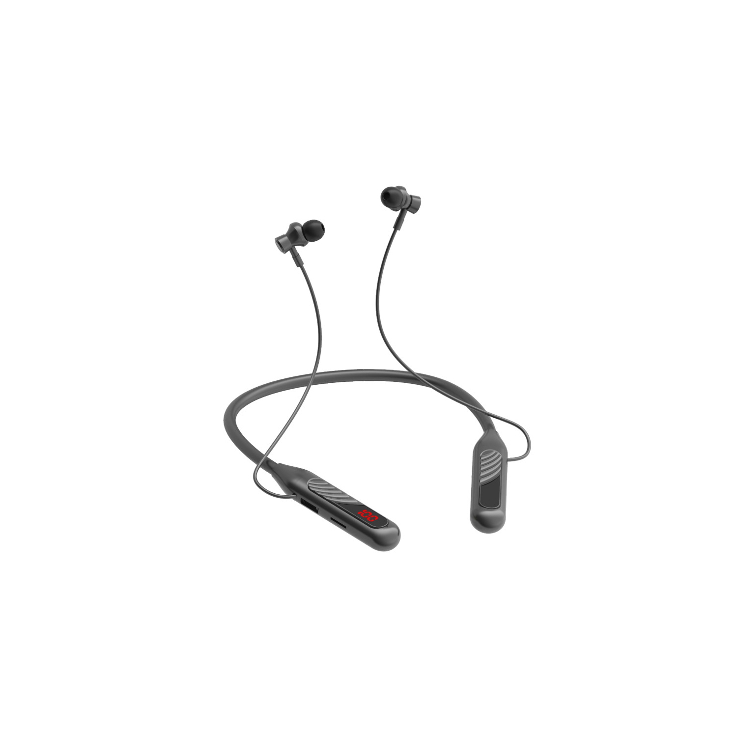 Oreillette sans fil Bluetooth, serre-nuque sport BT-8, compatible avec les cartes, grande capacité de batterie, affichage numérique, Suppression du