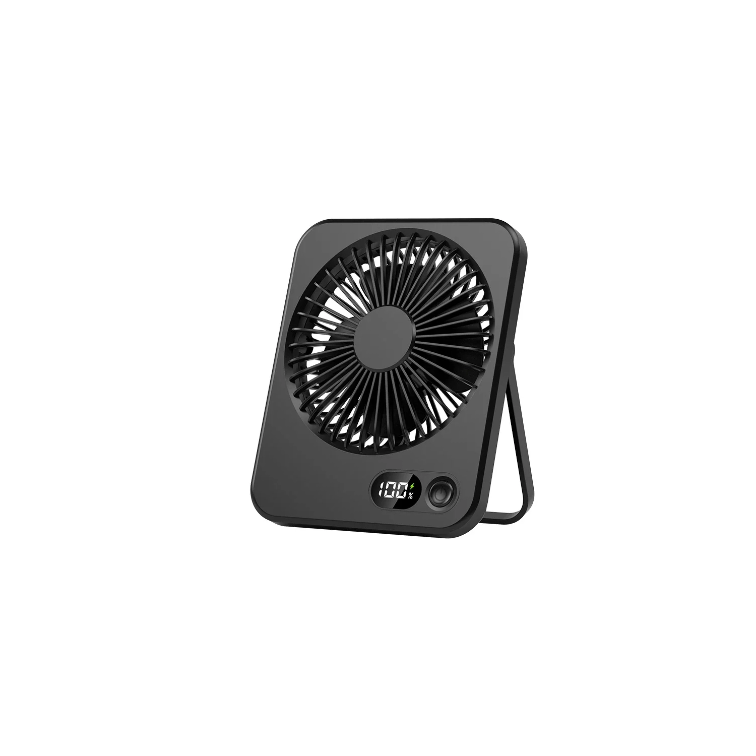 Mini ventilateur portatif USB, ventilateur de bureau à 5 vitesses avec écran LED, ventilateur de circulation suspendu adapté au bureau, à la maison