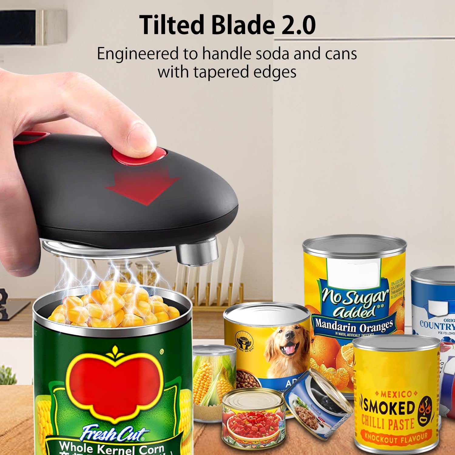 Electric Can Opener, Portable Mini Bottle Opener, Kitchen Gadgets Suitable for Ladies, Elderly