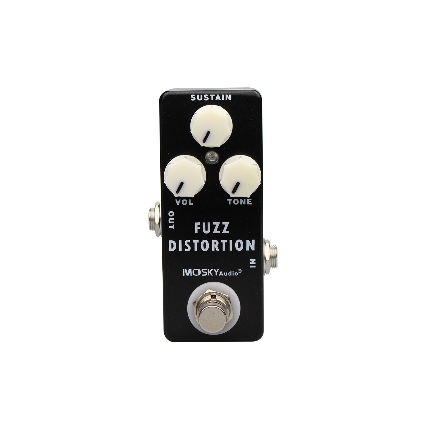 Professional distortion fuzz effects | Three-band equalization adjustment | True bypass design | All-metal body | Portable