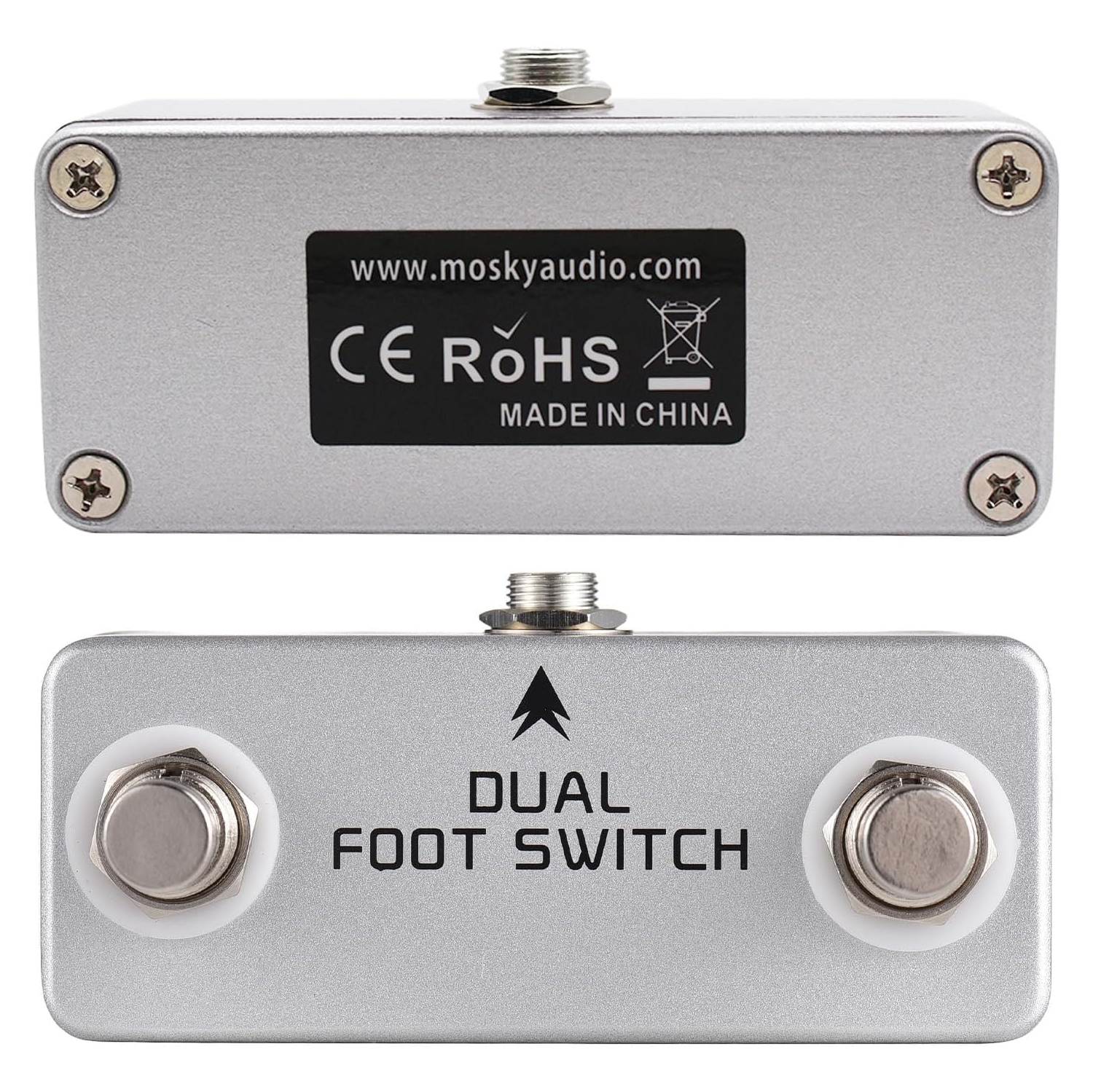 Dual-lock multi-function foot controller|Direct connection without power supply|Alloy casting body|Stereo output|Universal for speakers and effects