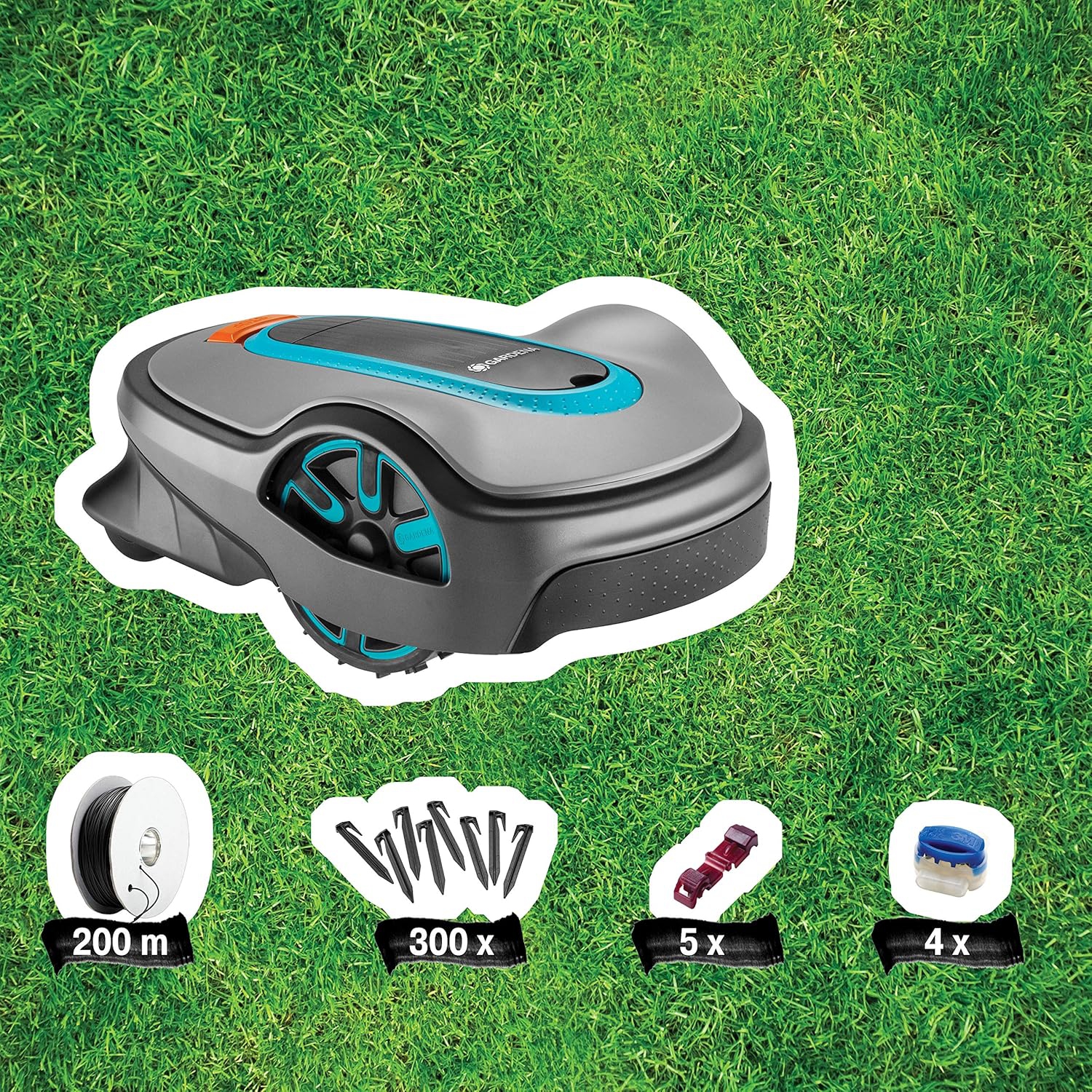 GARDENA 15101-41 SILENO Life - Automatic Robotic Lawn Mower, with Bluetooth app and Boundary Wire