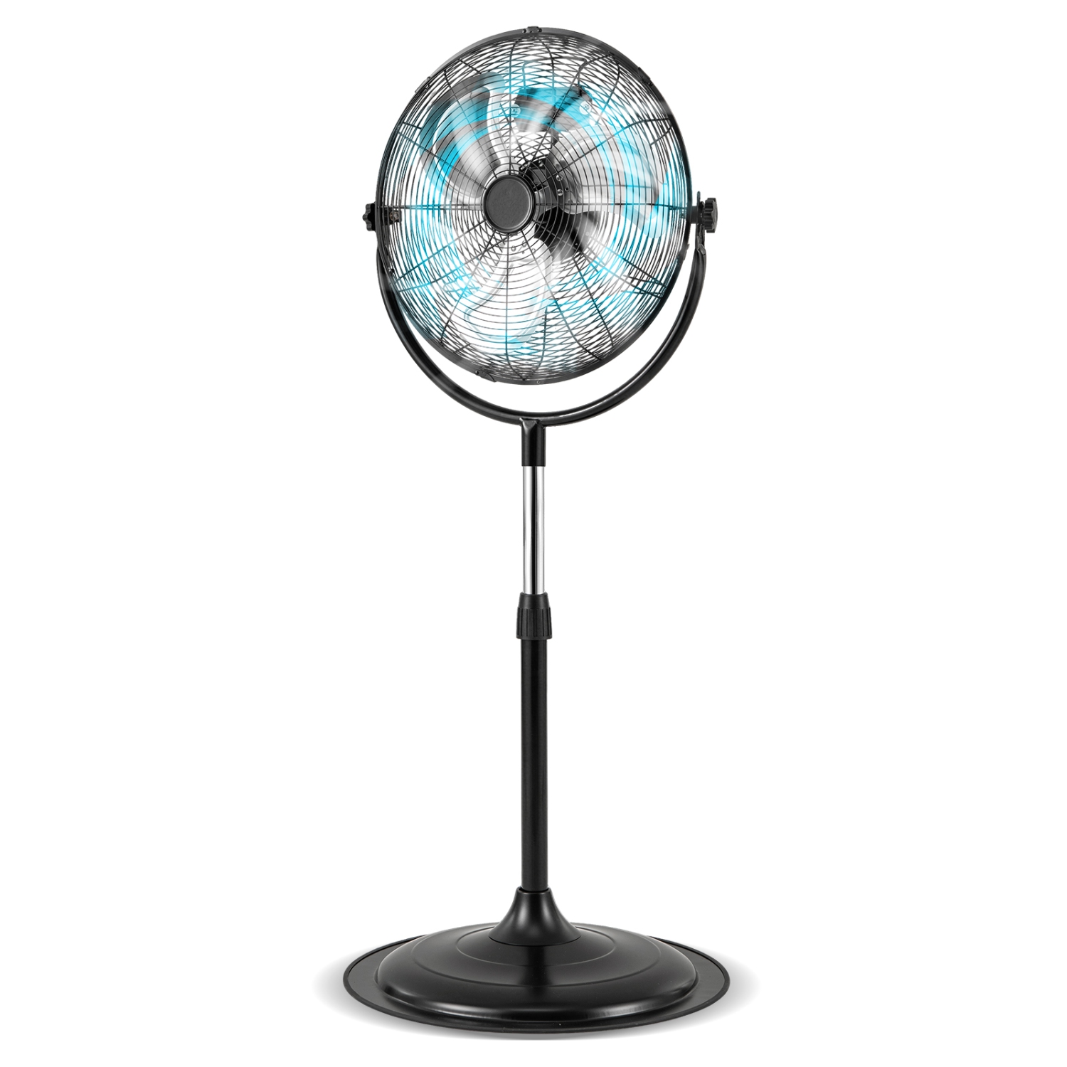 Gymax 18'' High Velocity Pedestal Fan w/3 Speeds 360 Degree Tilt & Adjustable Heigh for Home