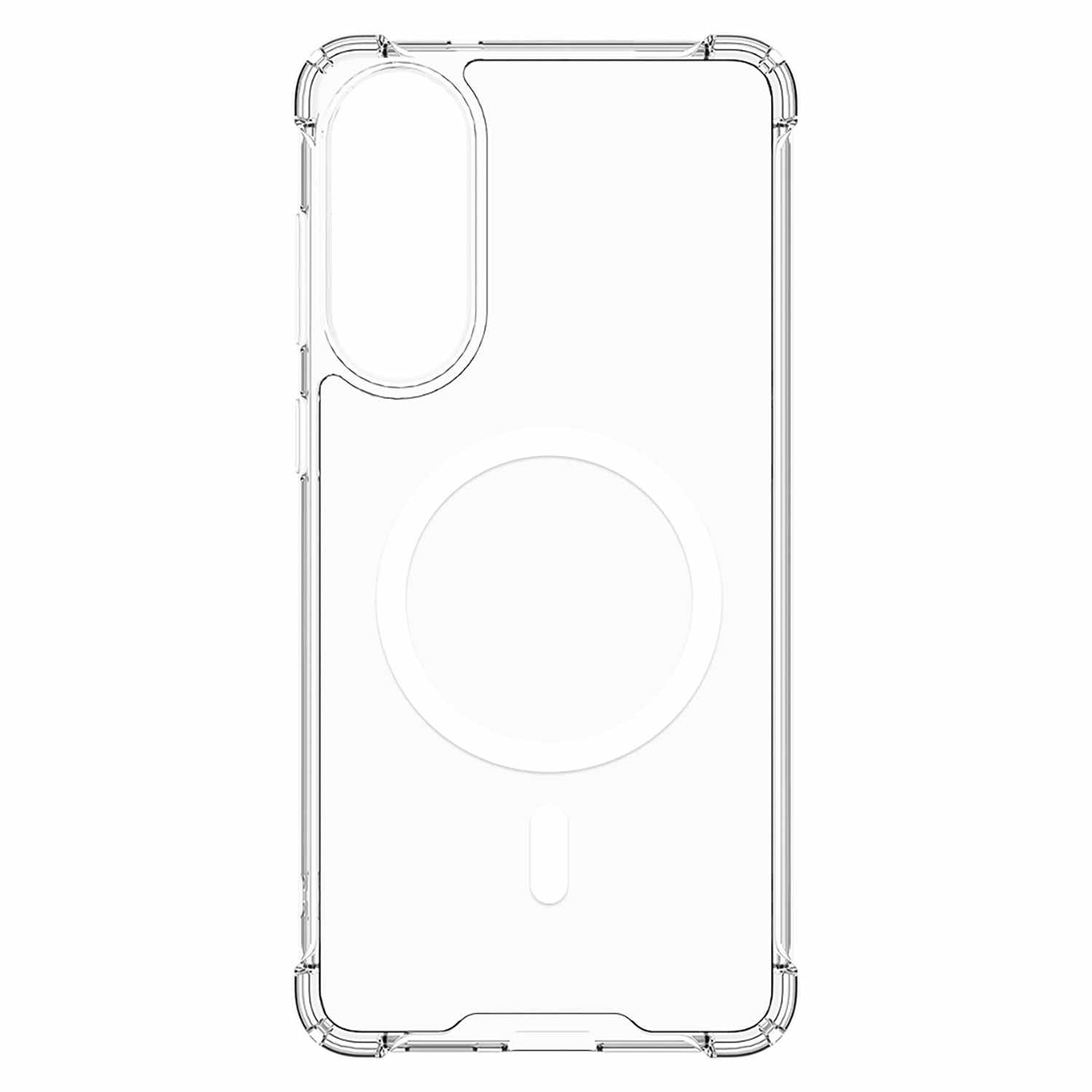 Blu Element – Étui transparent robuste DropZone avec aimants | Conçu pour le Galaxy S25 Edge | Transparent