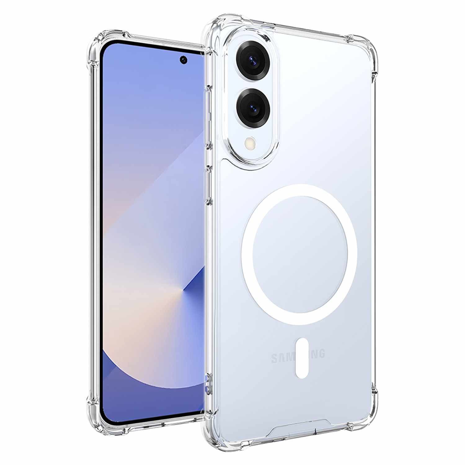 Blu Element – Étui transparent robuste DropZone avec aimants | Conçu pour le Galaxy S25 Edge | Transparent