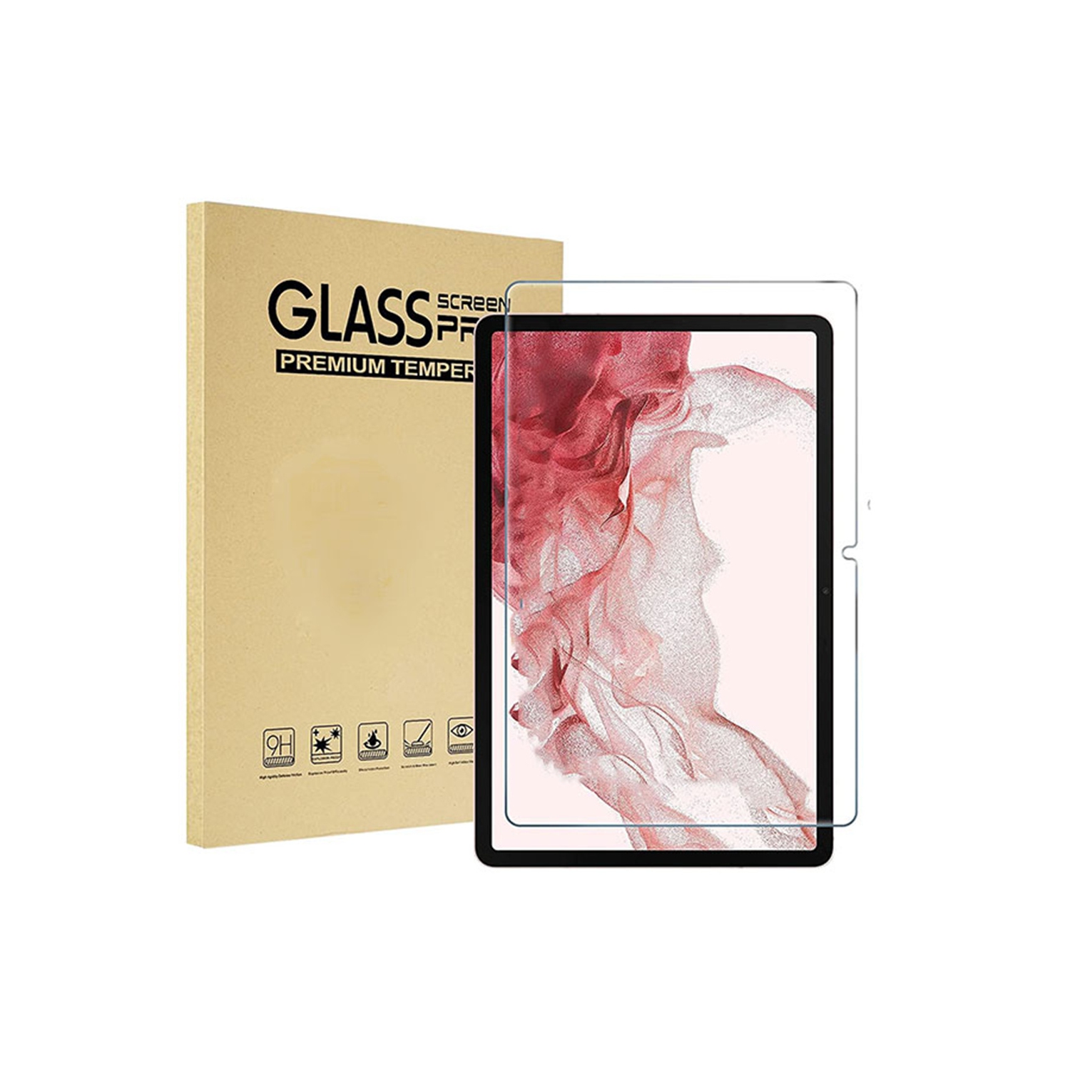 [CS] Protecteur d'écran en verre trempé pour tablette Galaxy Tab S10 FE++ SM-X620 de Samsung, étui et sans bulles
