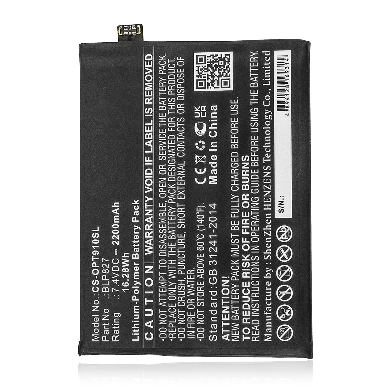 Replacement Battery Compatible For OnePlus 9 Pro (BLP827)