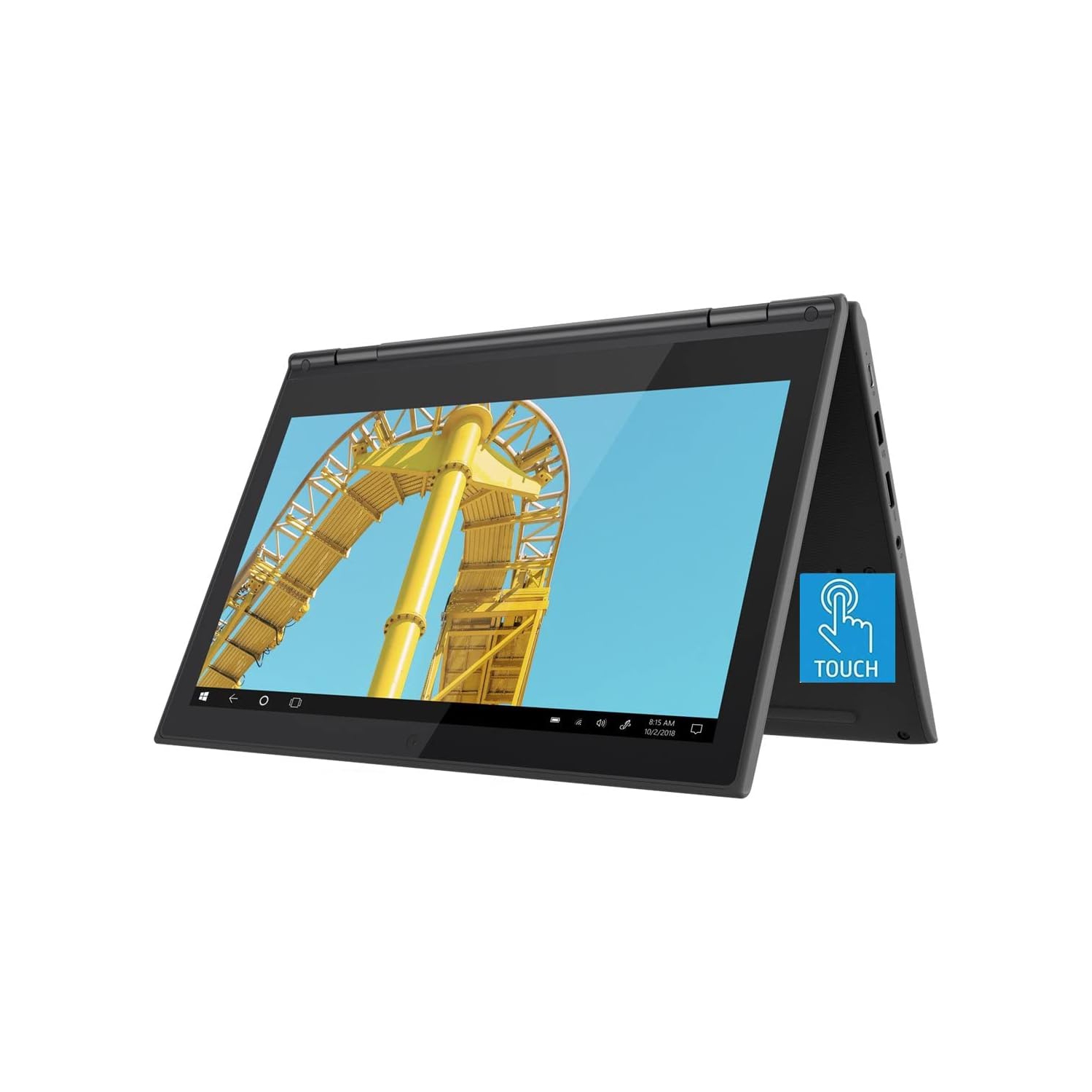 Refurbished - Lenovo 300e 2nd Gen 11.6" 2-in-1 Laptop, AMD 3015E 4GB RAM 64GB eMMC