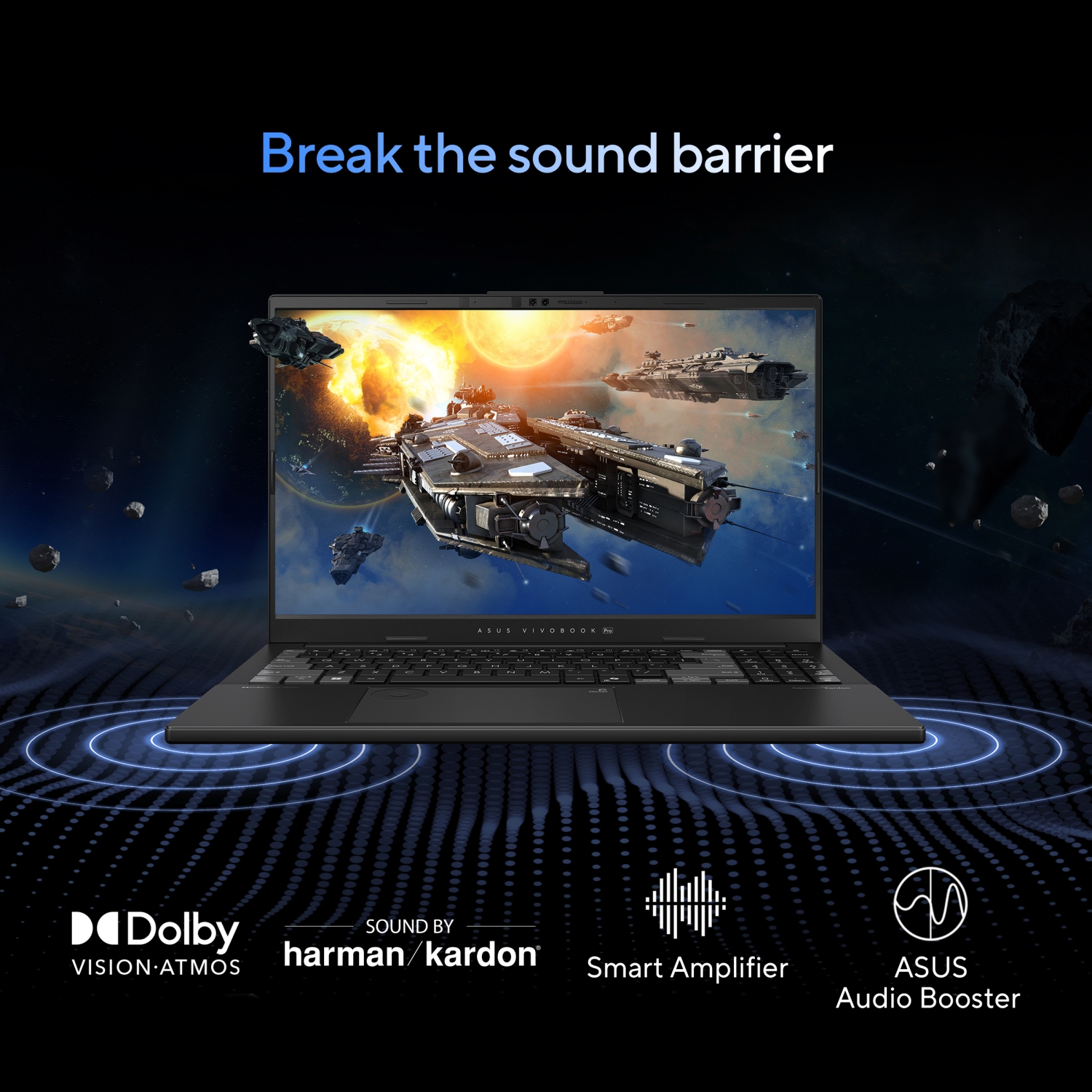 ASUS Vivobook Pro 15 Laptop (15.6” 3K OLED Display / Intel Core Ultra 9 / NVIDIA GeForce RTX 4050 / 24GB / 1TB SSD / Windows 11 Home / Wi-Fi 6E/