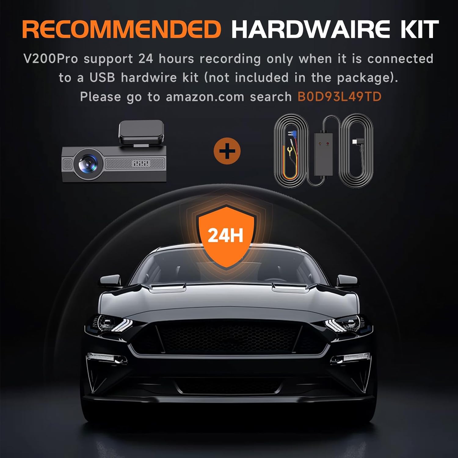 Dash Cam Front 2.5K: Mini Dash Cam for Cars, 1440P Car Camera with APP, WiFi Dash Cam with WDR Night Vision, 24 Hours Parking Monitor Dashcams,