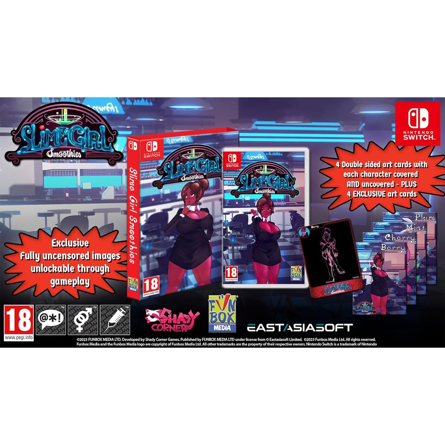 Slime Girl Smoothies - Bonus Art Cards! [Nintendo Switch]