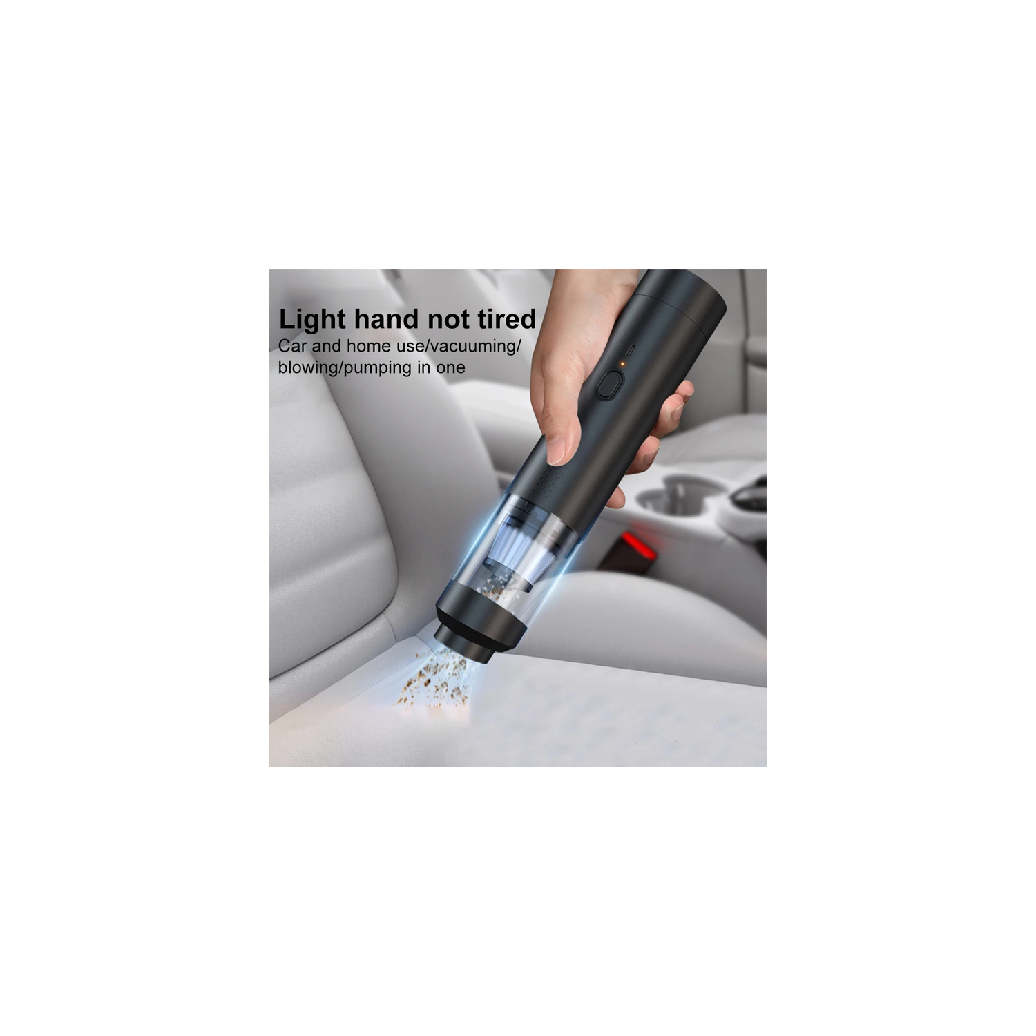 Car vacuum cleaner Car handheld brushless vacuum cleaner Car wireless dust collector Pet hair remover Black brushless motor Deluxe floor brush +