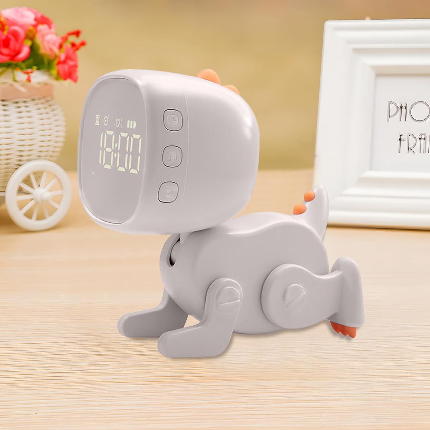 New Variety Dinosaur Alarm Clock Cartoon Creative LED Alarm Clock Bedroom LED Cute Bedside Clock Ornaments Children's Sleep Training Wake-up Light