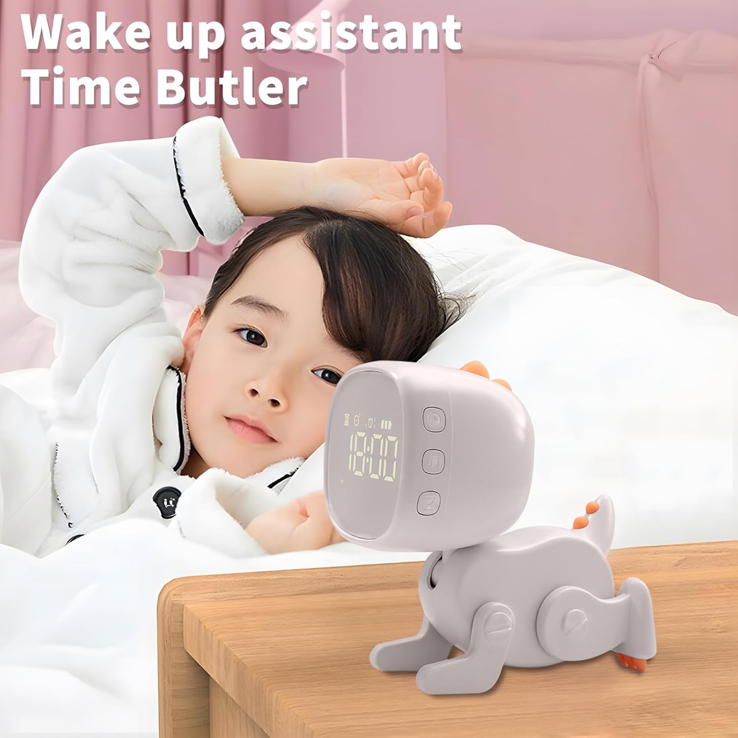 New Variety Dinosaur Alarm Clock Cartoon Creative LED Alarm Clock Bedroom LED Cute Bedside Clock Ornaments Children's Sleep Training Wake-up Light