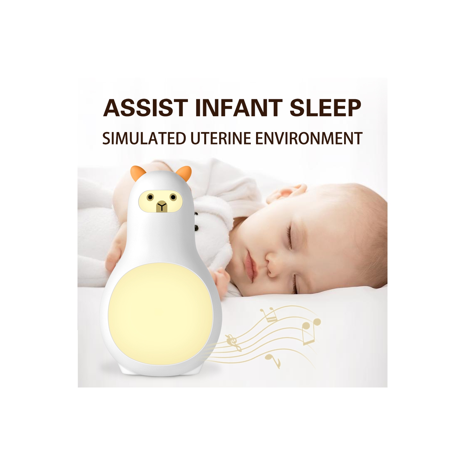 Mignon instrument de sommeil à bruit blanc pour animaux, aide au sommeil, veilleuse, minuterie intelligente à bruit blanc machine contrôle