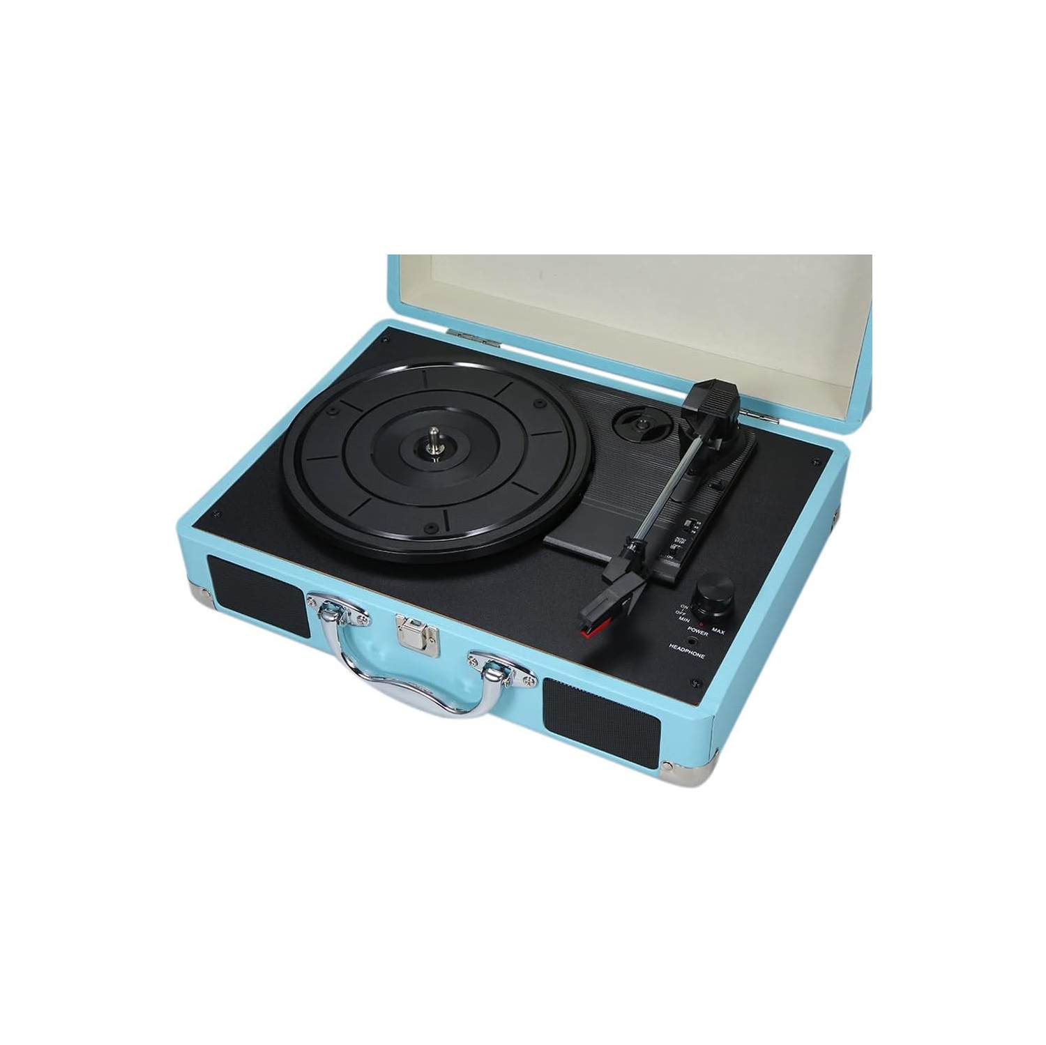 Vinyl Record Player Vintage Portable Phonograph 33/45/78rpm Turntable Vinyl Record Player Phonograph Built-in Speaker Bluetooth 5.4 Speaker Record
