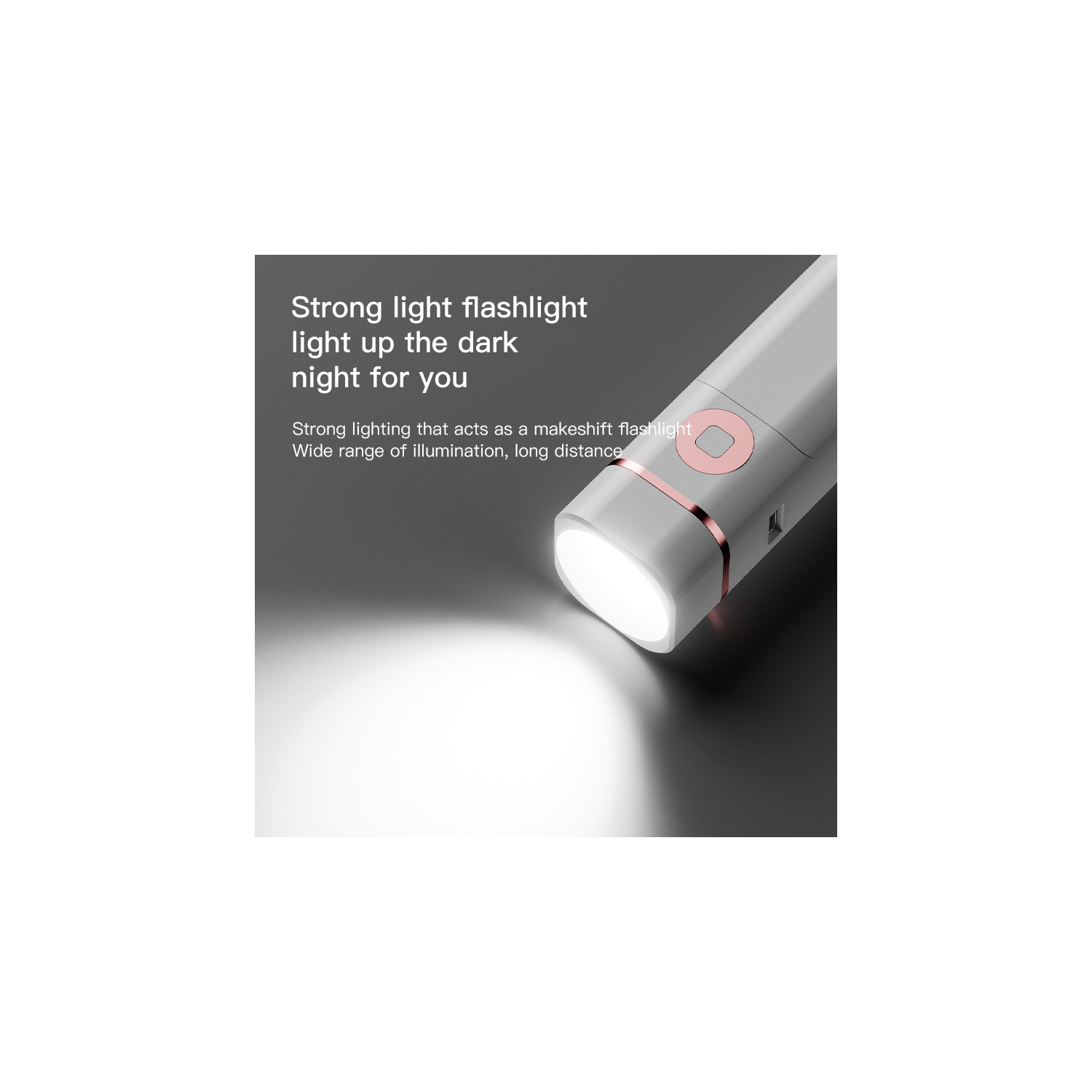 Multifunctional desk lamp, flashlight, eye protection study dormitory lamp, LED charging small desk lamp with mobile phone holder - second generation