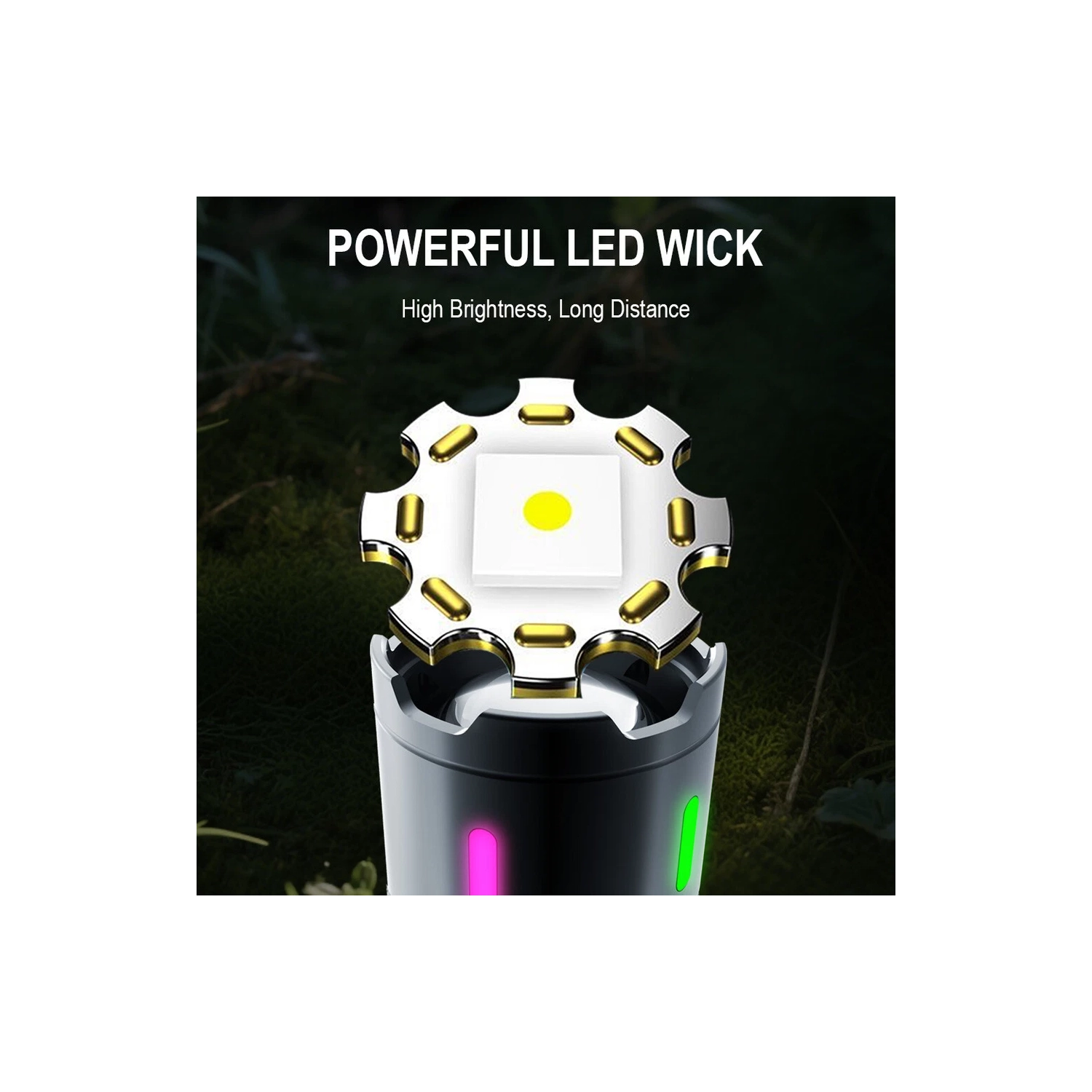 Lampe de travail à longue autonomie COB très lumineuse, portative et multifonction, mini lampe de poche à longue portée rechargeable