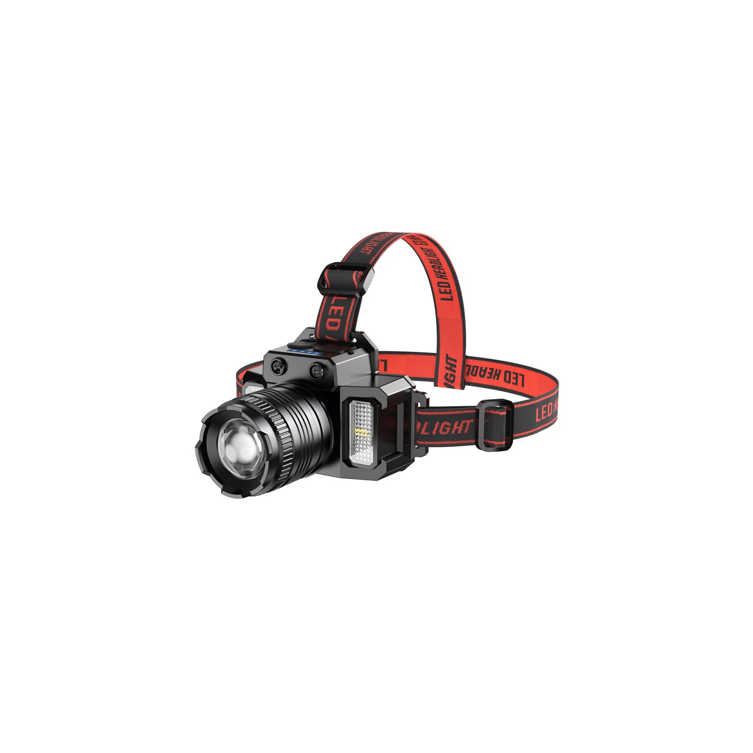 Lampe frontale rechargeable USB, lampe frontale à capteur LED, lampe frontale étanche rechargeable, 5&nbsp;mois, réglable à 360 degrés